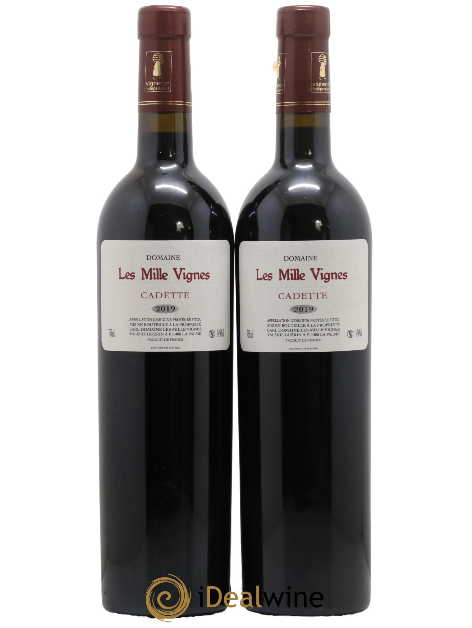Fitou La Cadette Domaine Les Mille Vignes 2019 - Lot de 2 bouteilles - 0