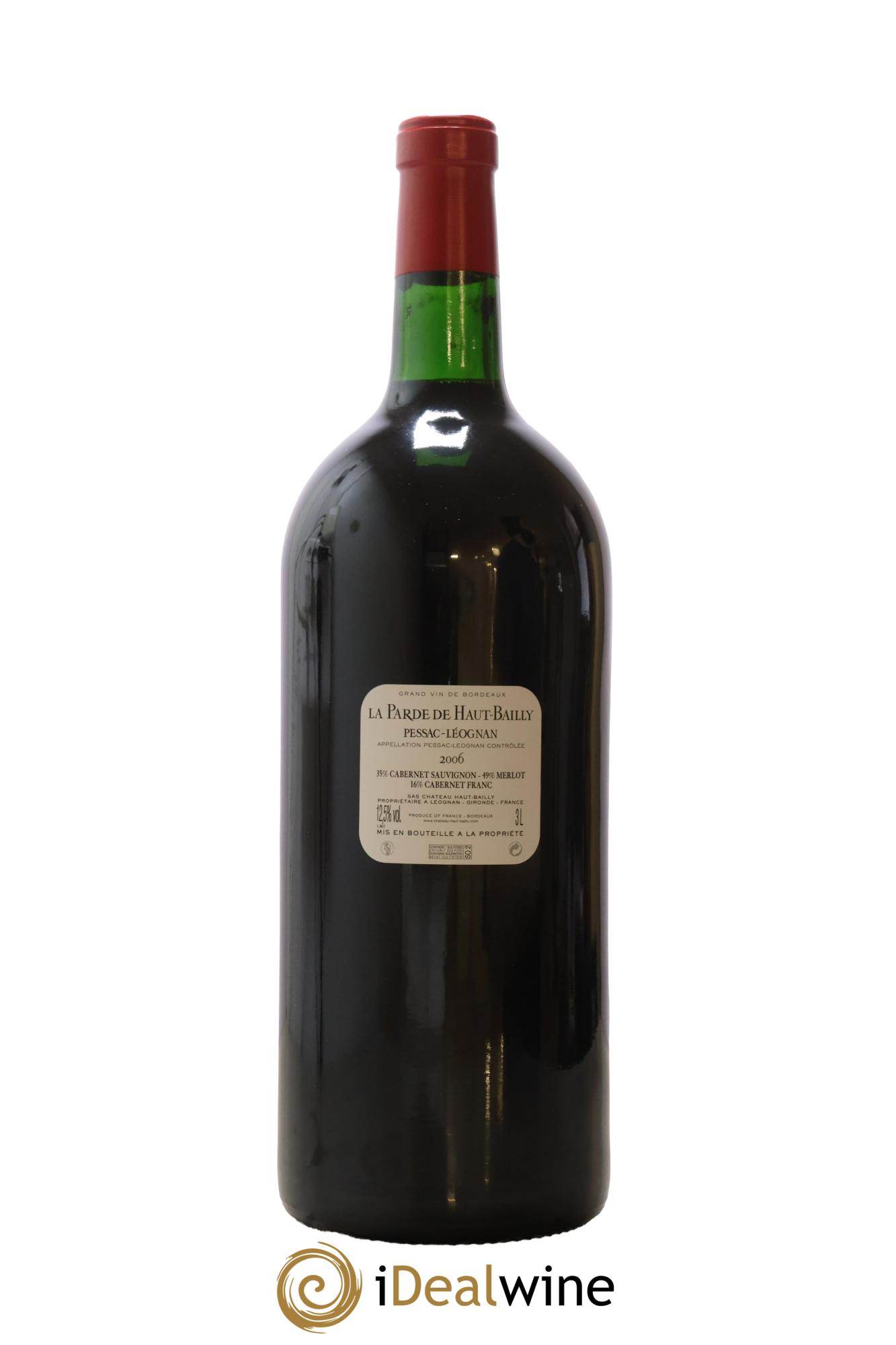 Haut Bailly II (Anciennement La Parde de Haut-Bailly) Second Vin 2006 - Lot de 1 double magnum - 2
