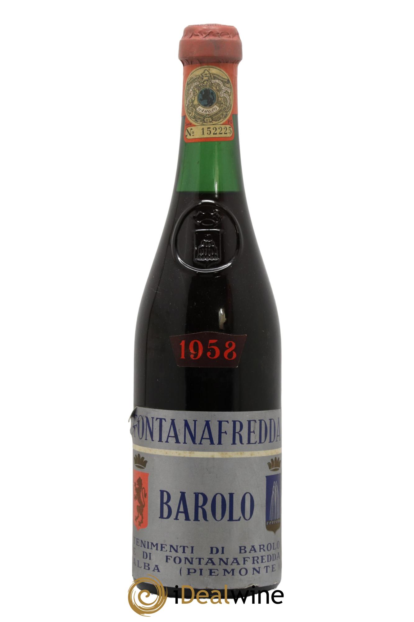 Barolo DOCG Fontanafredda 1958 - Lot of 1 bottle - 0