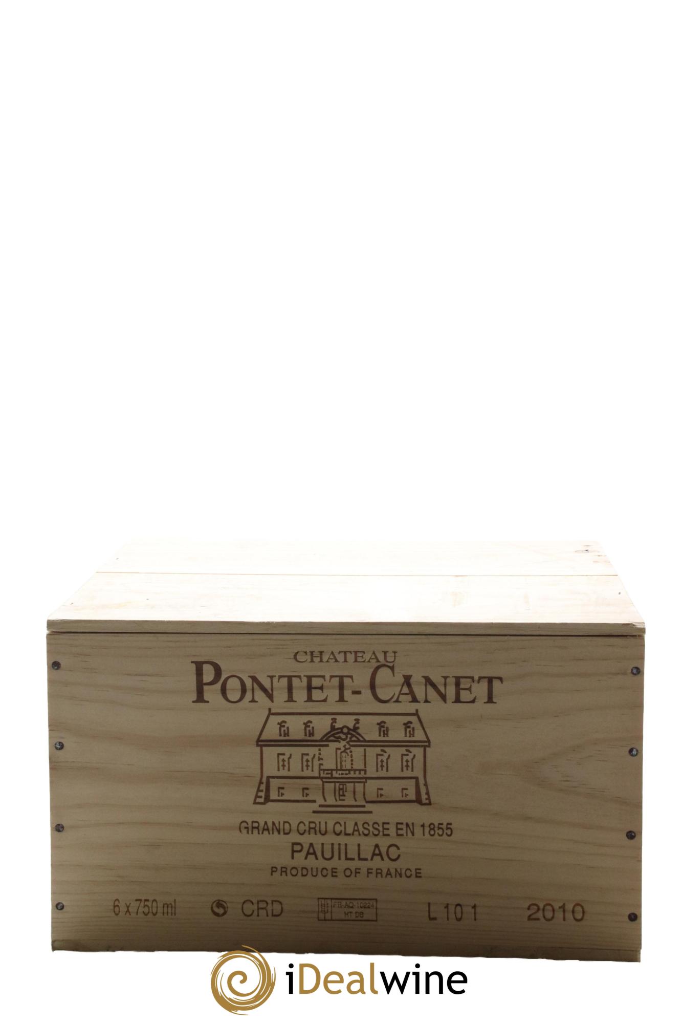 Château Pontet Canet 5ème Grand Cru Classé 2010 - Lot de 6 bouteilles - 5