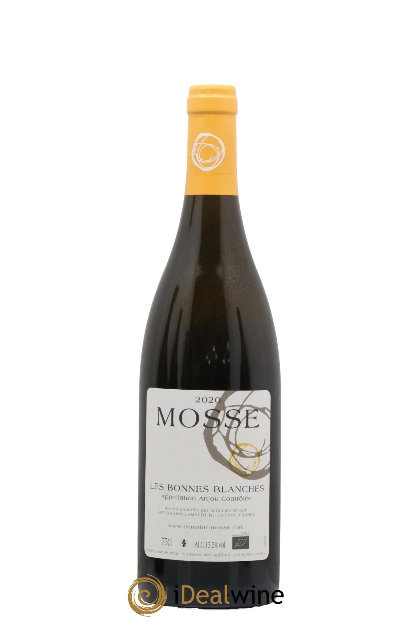 Anjou Les Bonnes Blanches Mosse (Domaine) 2020 - Lot de 1 bouteille - 0