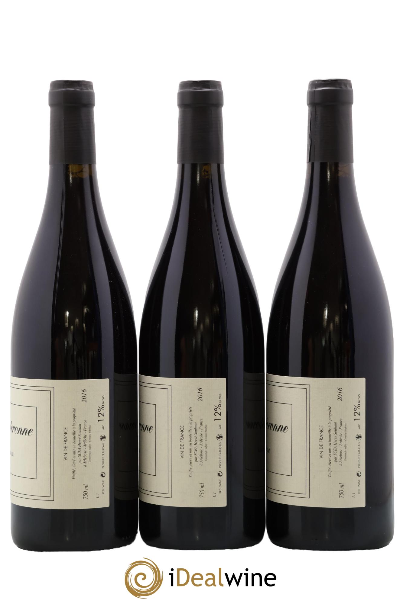 Vin de France La Souteronne Hervé Souhaut - Domaine Romaneaux-Destezet 2016 - Lot de 3 bouteilles - 1