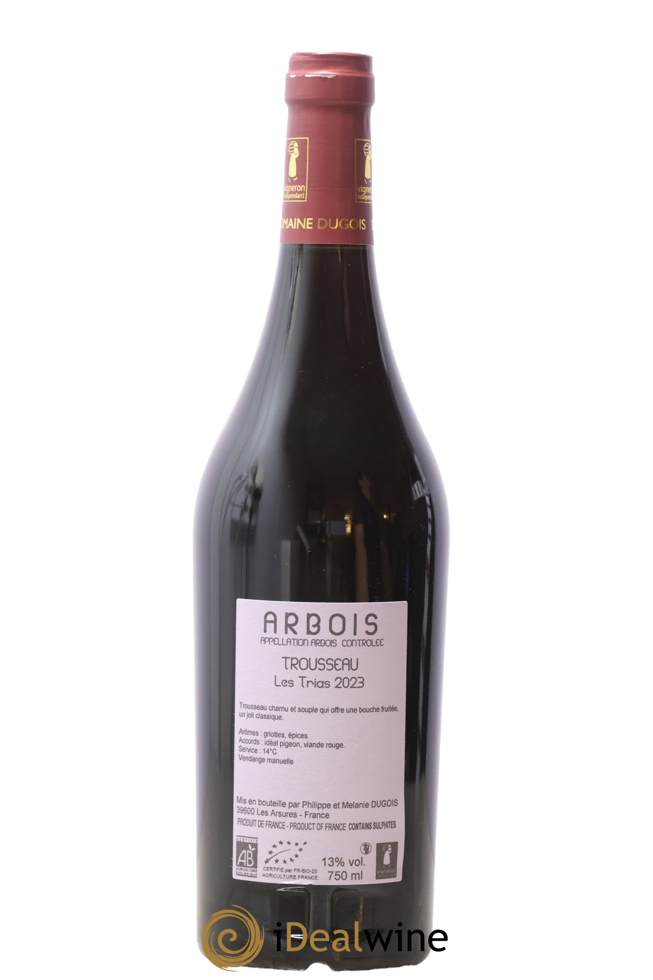 Arbois Trousseau Les Trias Domaine Dugois 2023 - Lotto di 1 bottiglia - 1
