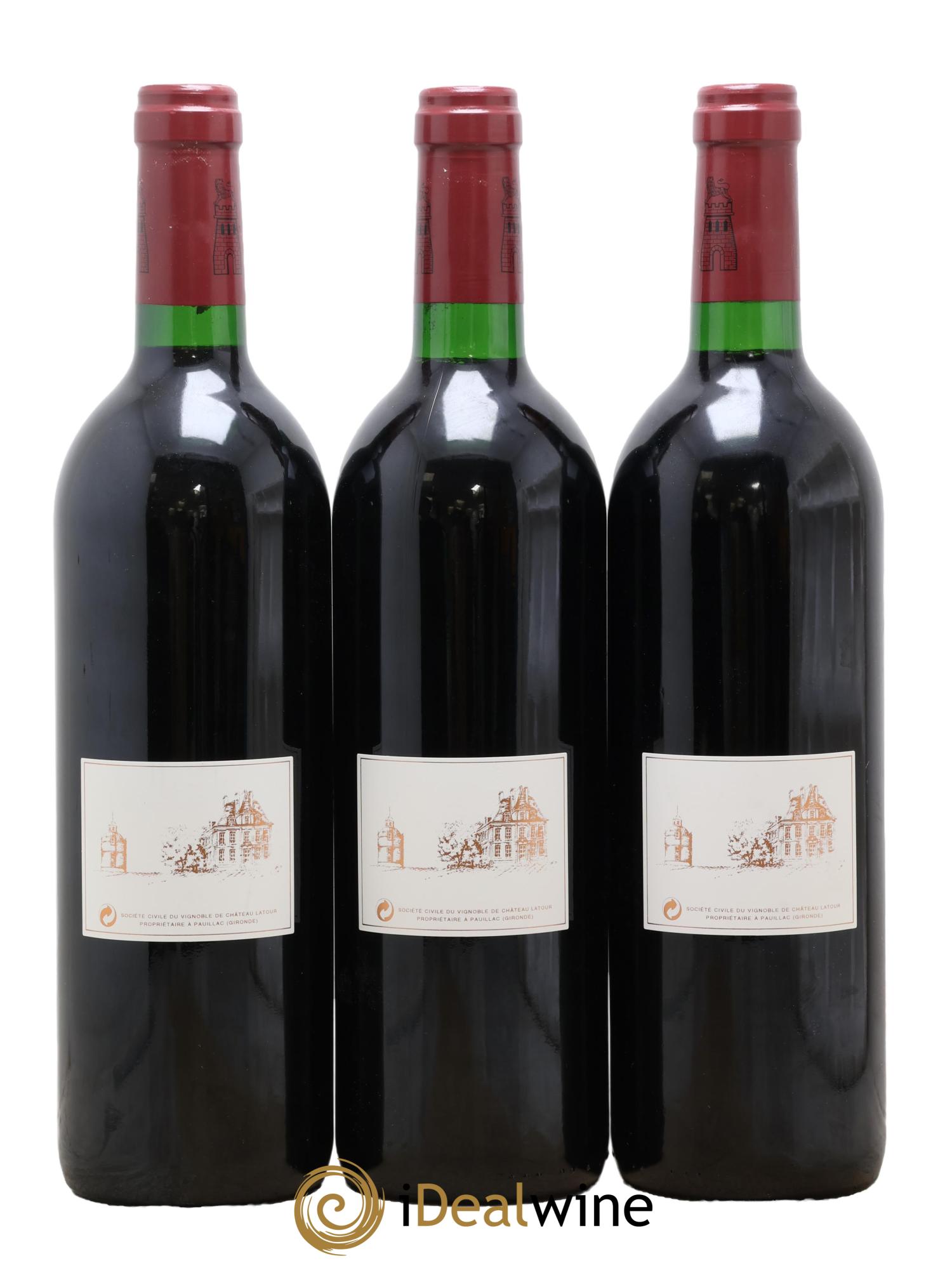 Château Latour 1er Grand Cru Classé 1996 - Lot de 3 bouteilles - 1