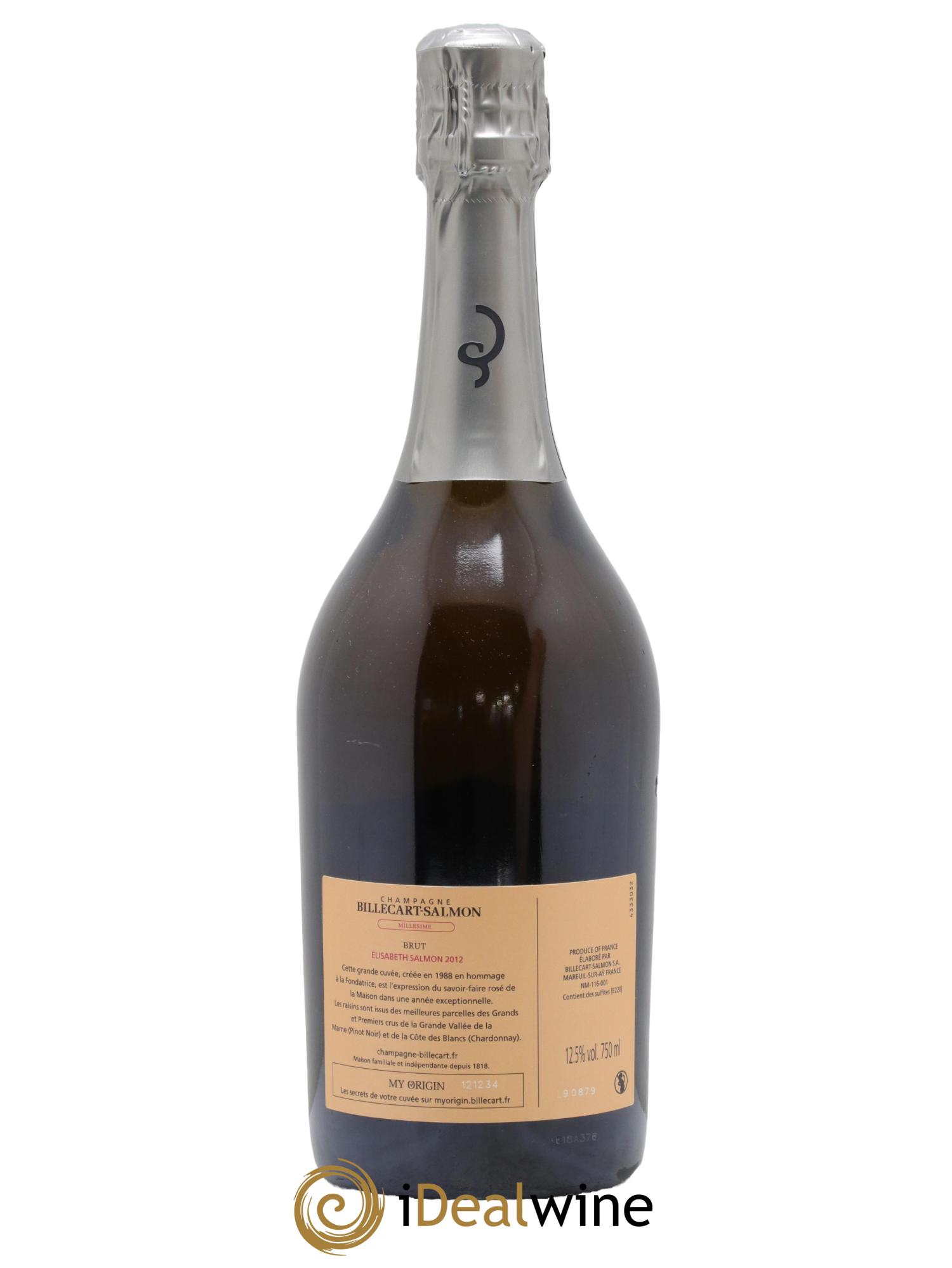 Elisabeth Salmon Billecart-Salmon 2012 - Lot of 1 bottle - 1