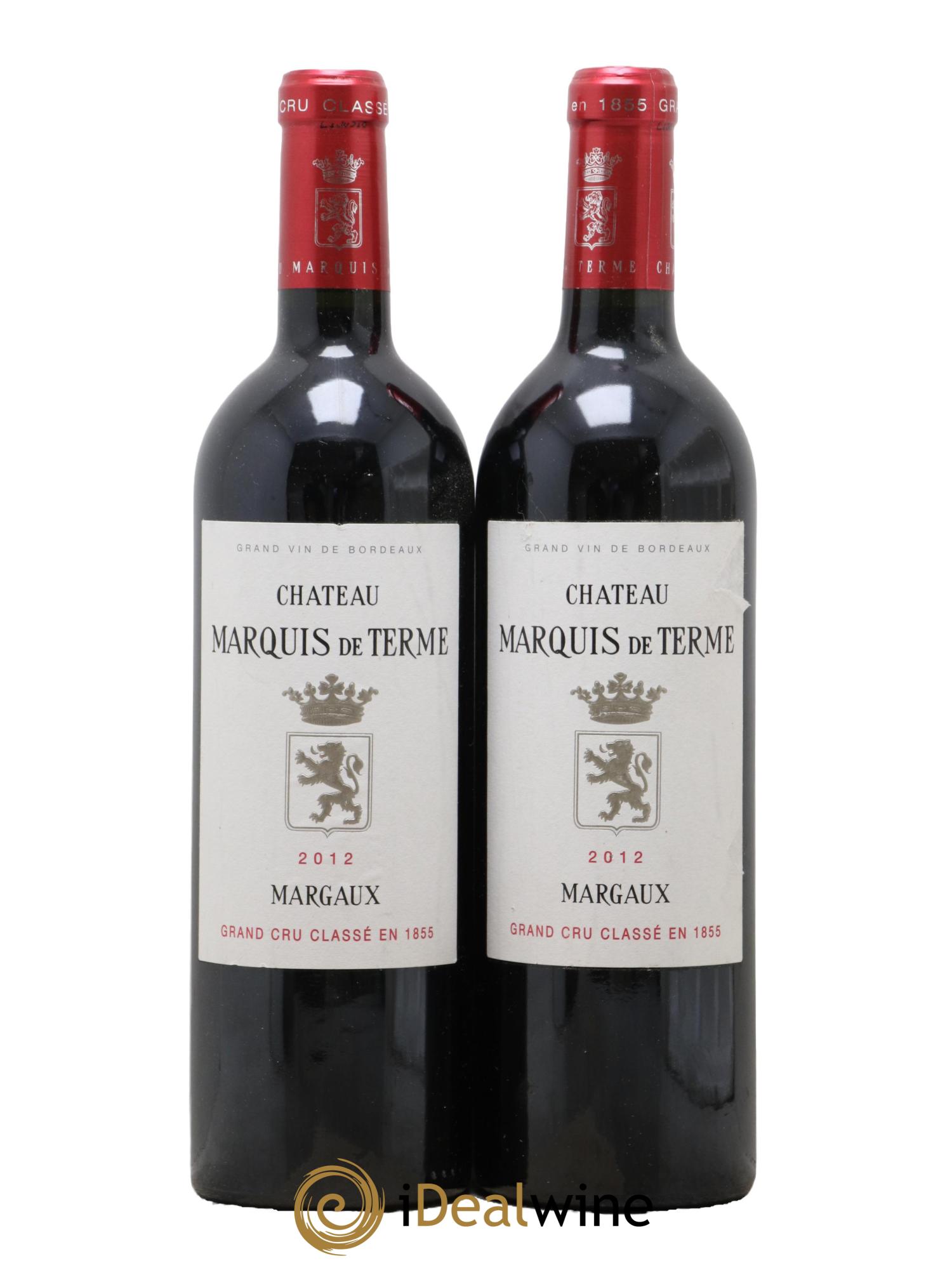Château Marquis de Terme 4ème Grand Cru Classé 2012 - Lotto di 2 bottiglie - 0
