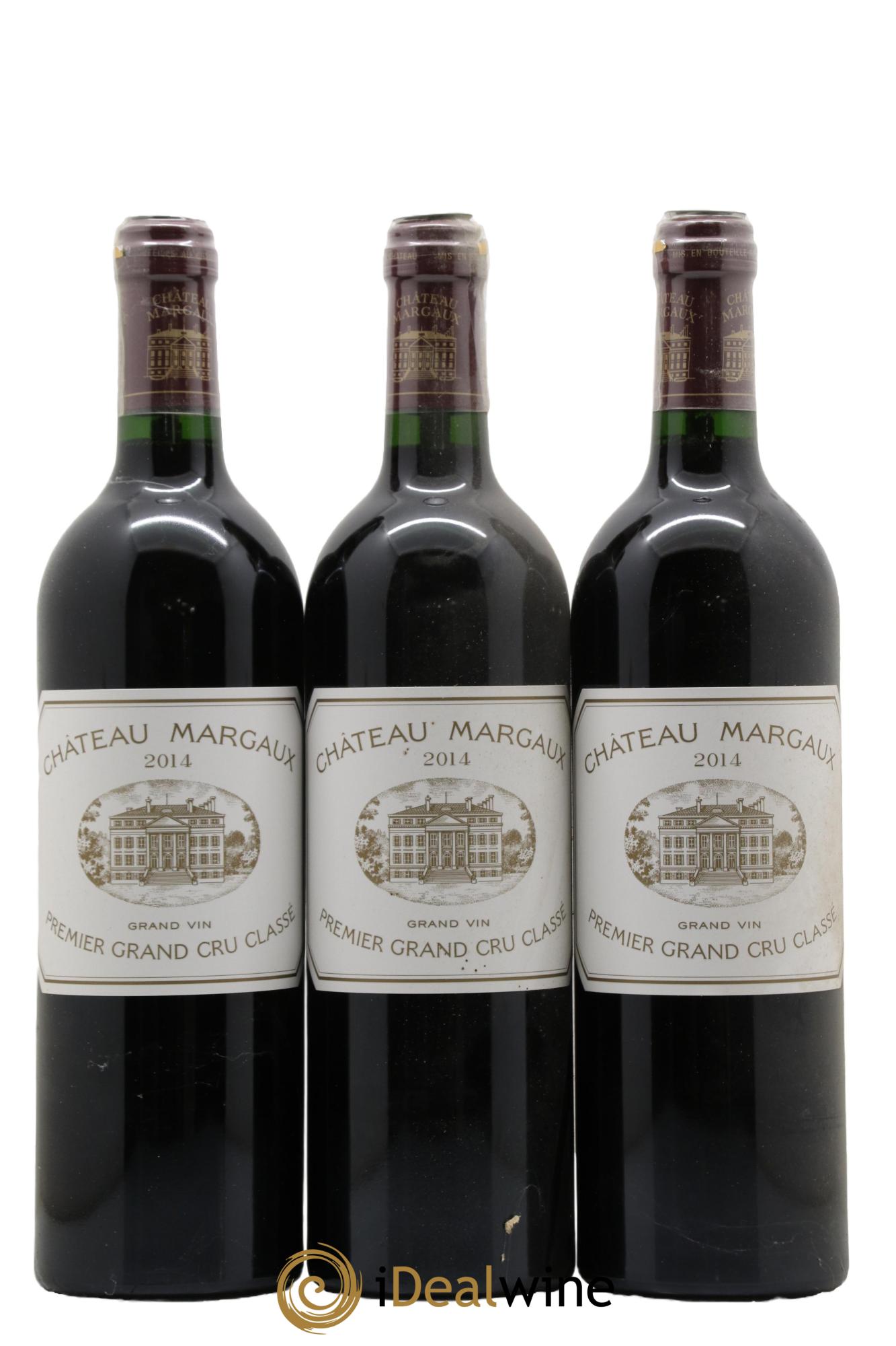 Château Margaux 1er Grand Cru Classé 2014 - Lot de 3 bouteilles - 0