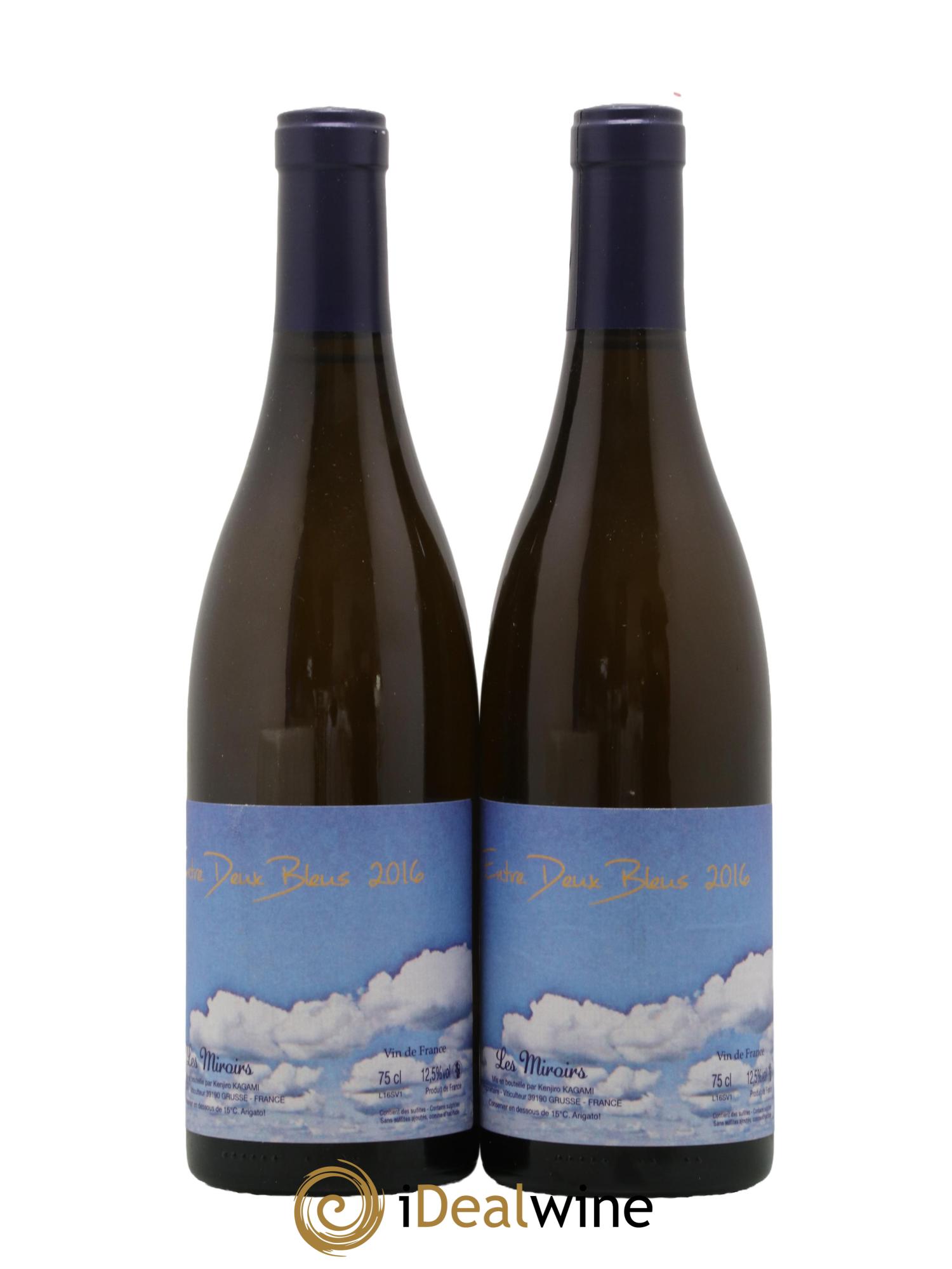 Vin de France Entre Deux Bleus Les saugettes Kenjiro Kagami - Domaine des Miroirs 2016 - Lot de 2 bouteilles - 0