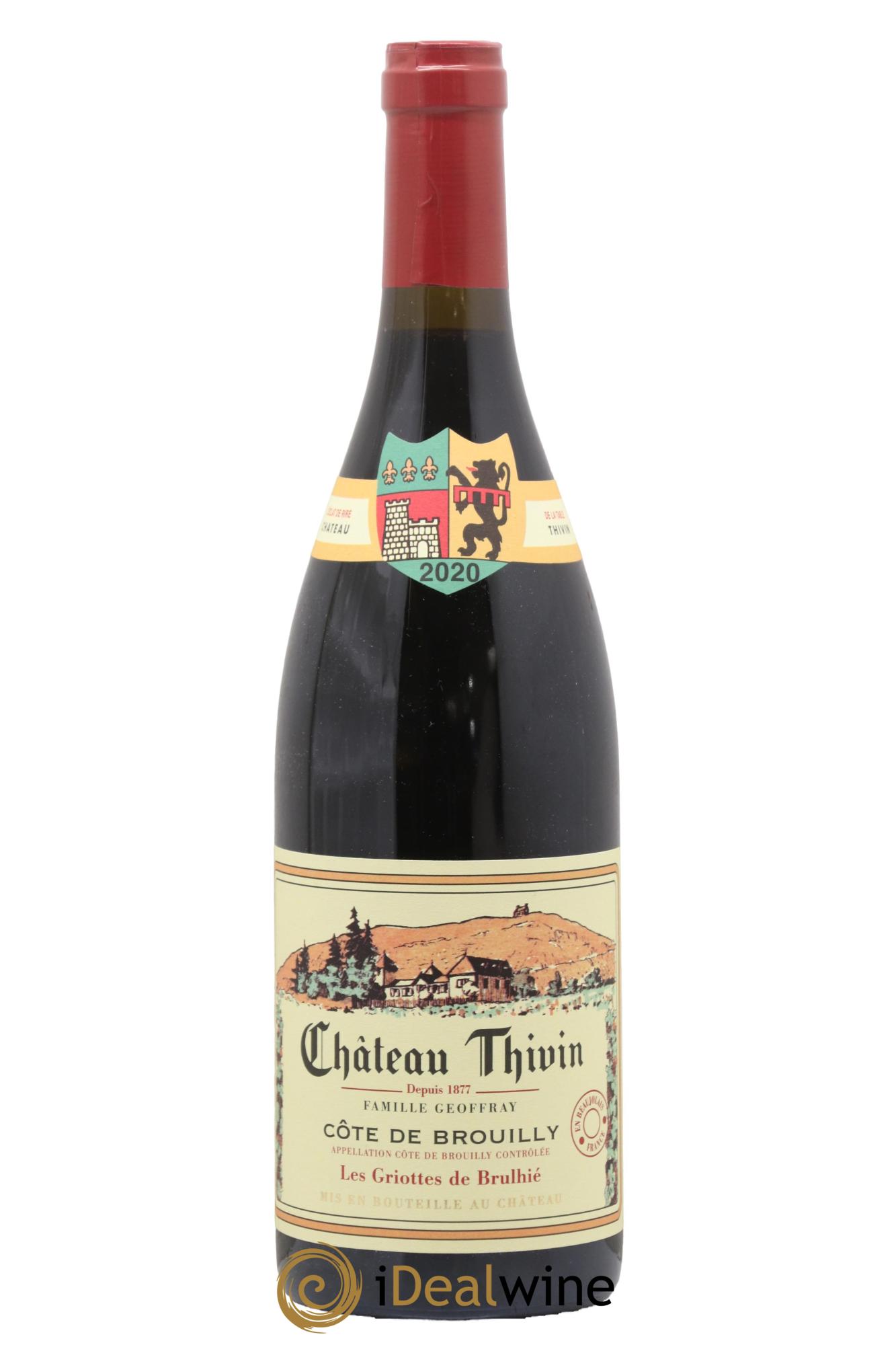 Côte de Brouilly Les Griottes de Brulhié Château Thivin 2020 - Posten von 1 Flasche - 0