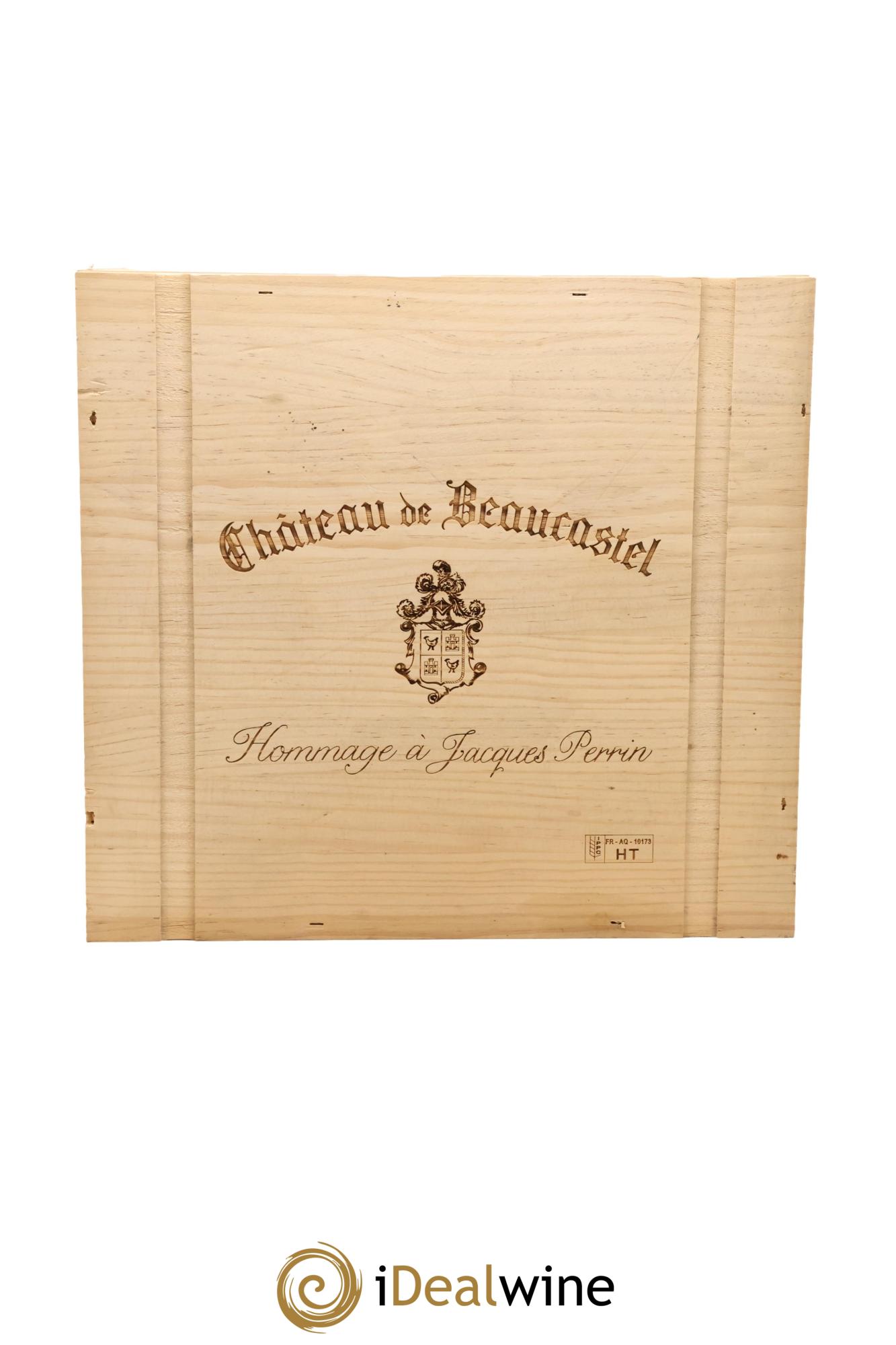 Châteauneuf-du-Pape Château de Beaucastel Vieilles vignes Roussanne Famille Perrin 2013 - Posten von 6 Flaschen - 1