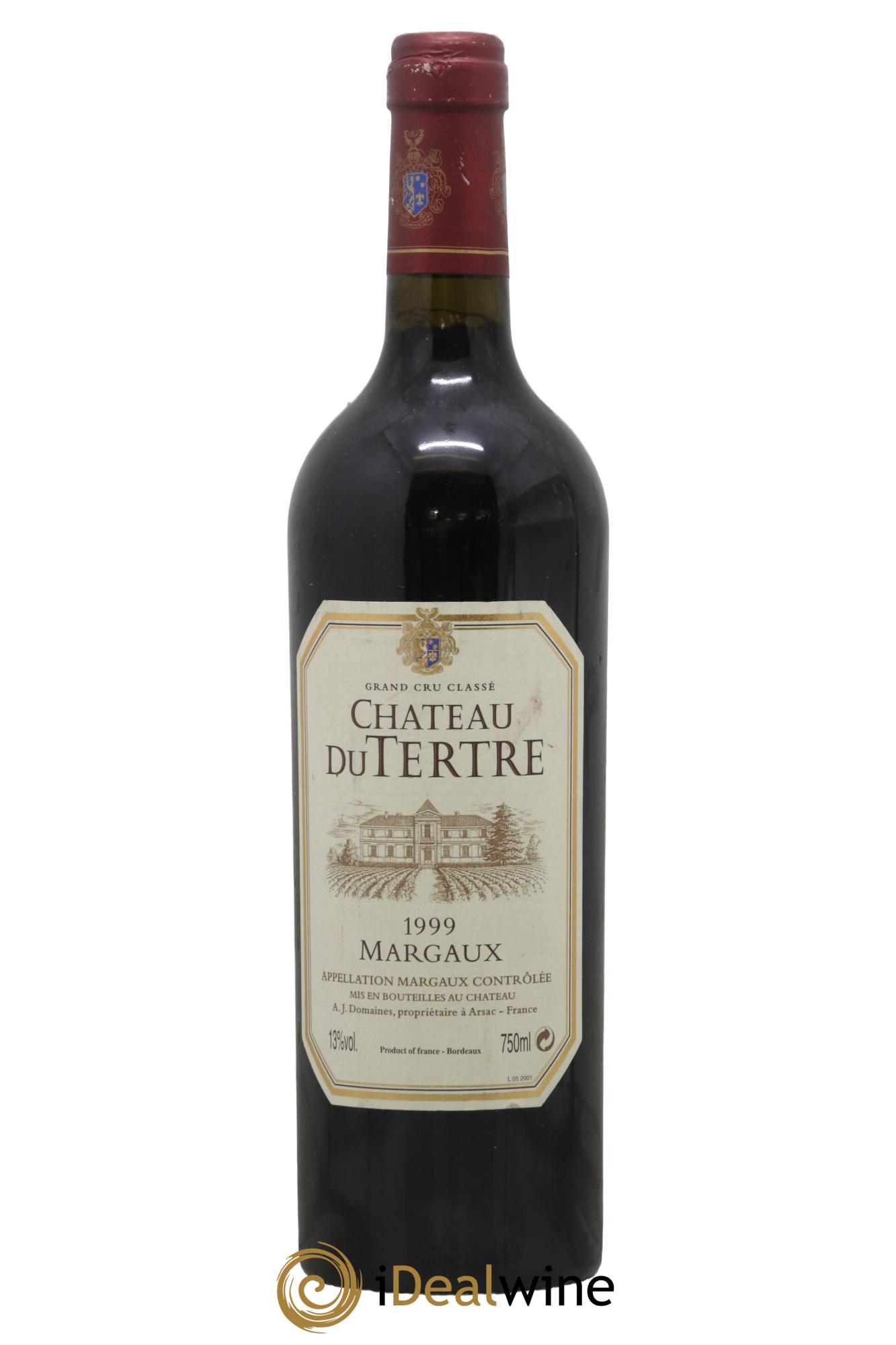 Château du Tertre 5ème Grand Cru Classé 1999 - Posten von 1 Flasche - 0