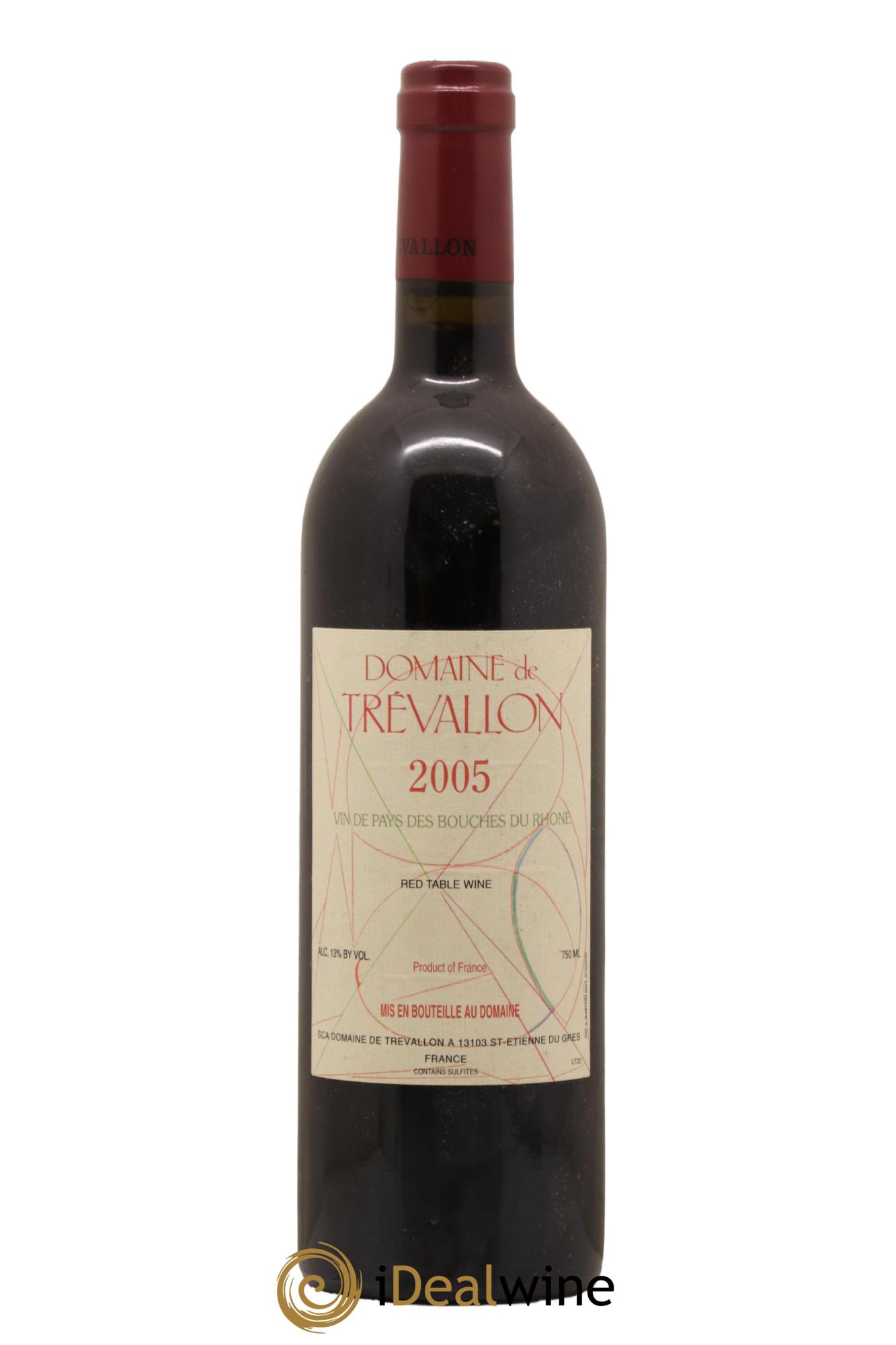 VDP Bouches du Rhône Trévallon (Domaine de) Eloi Dürrbach 2005 - Lot de 1 bouteille - 0