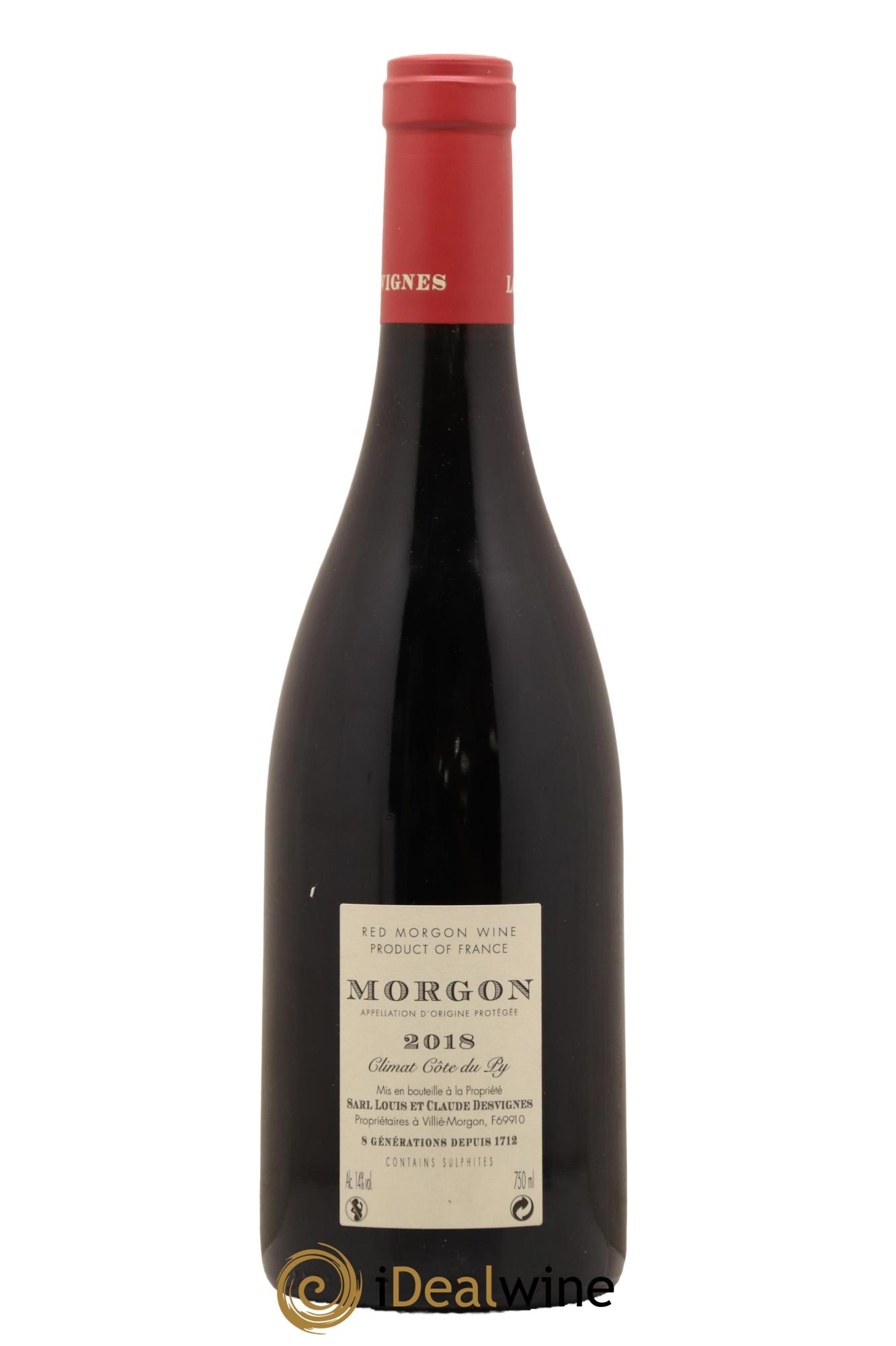 Morgon Côte du Py Louis-Claude Desvignes 2018 - Posten von 1 Flasche - 1