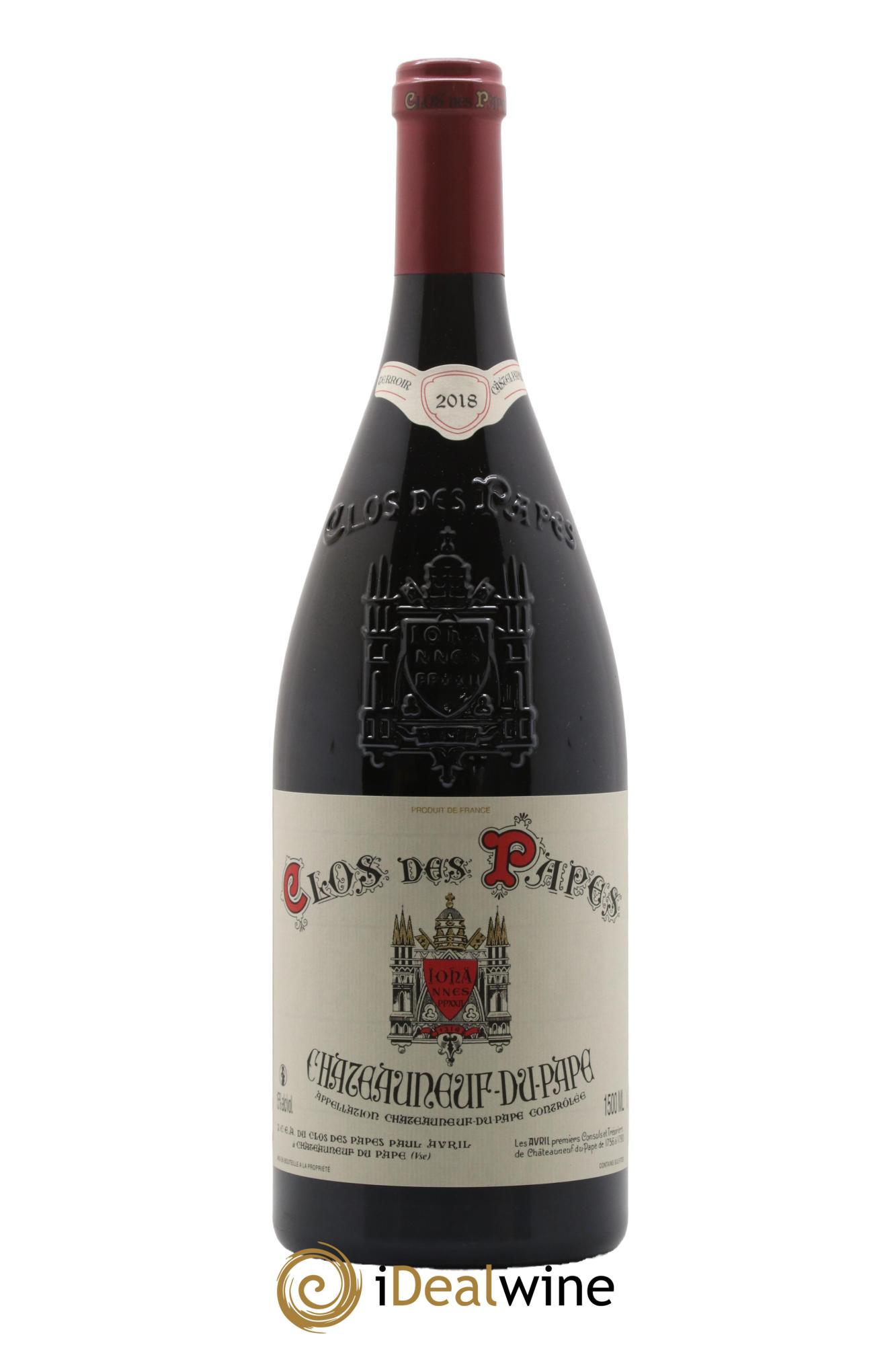 Châteauneuf-du-Pape Clos des Papes - Paul Avril 2018 - Lot de 1 magnum - 0