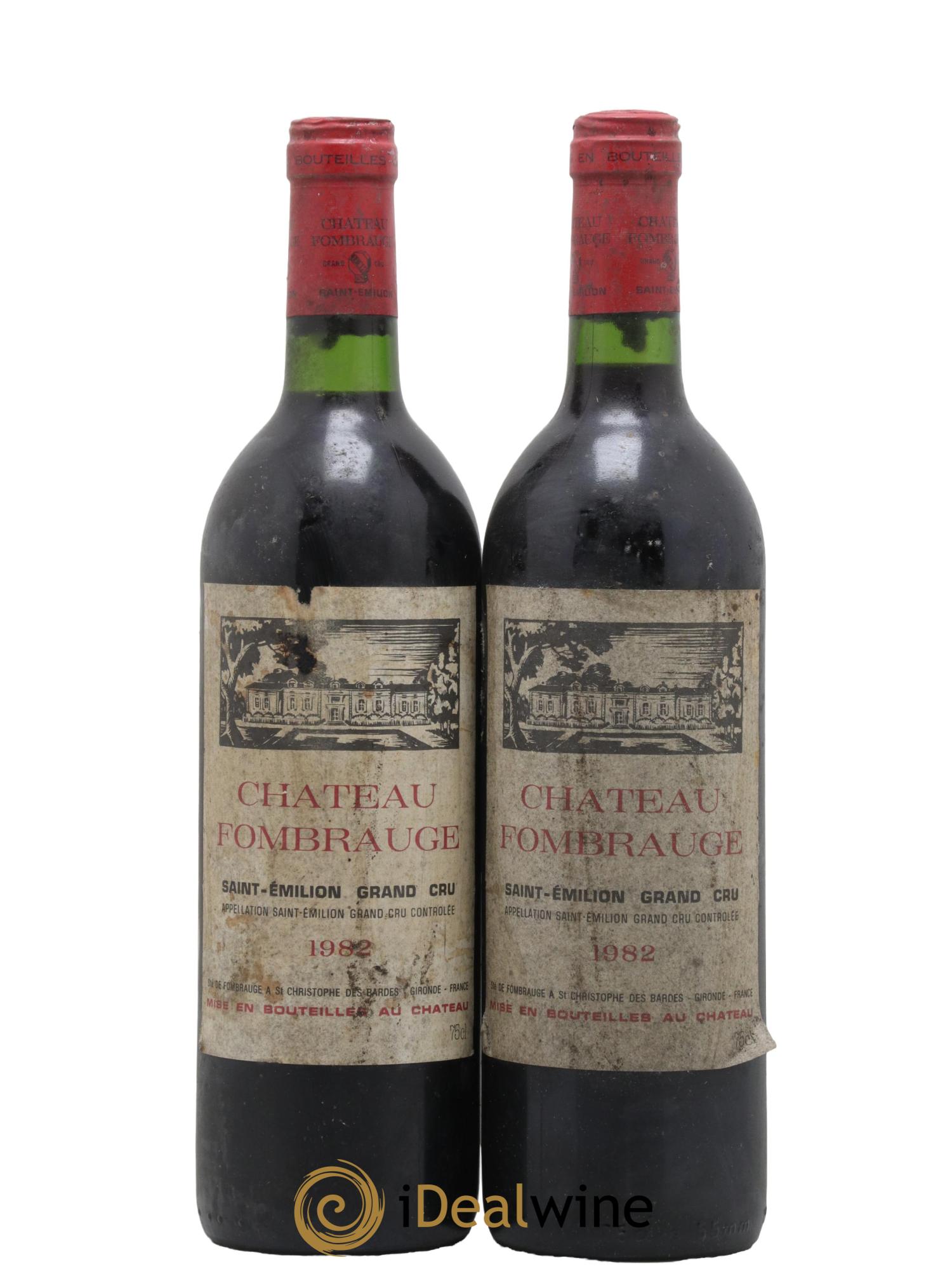Château Fombrauge Grand Cru Classé 1982 - Lot de 2 bouteilles - 0