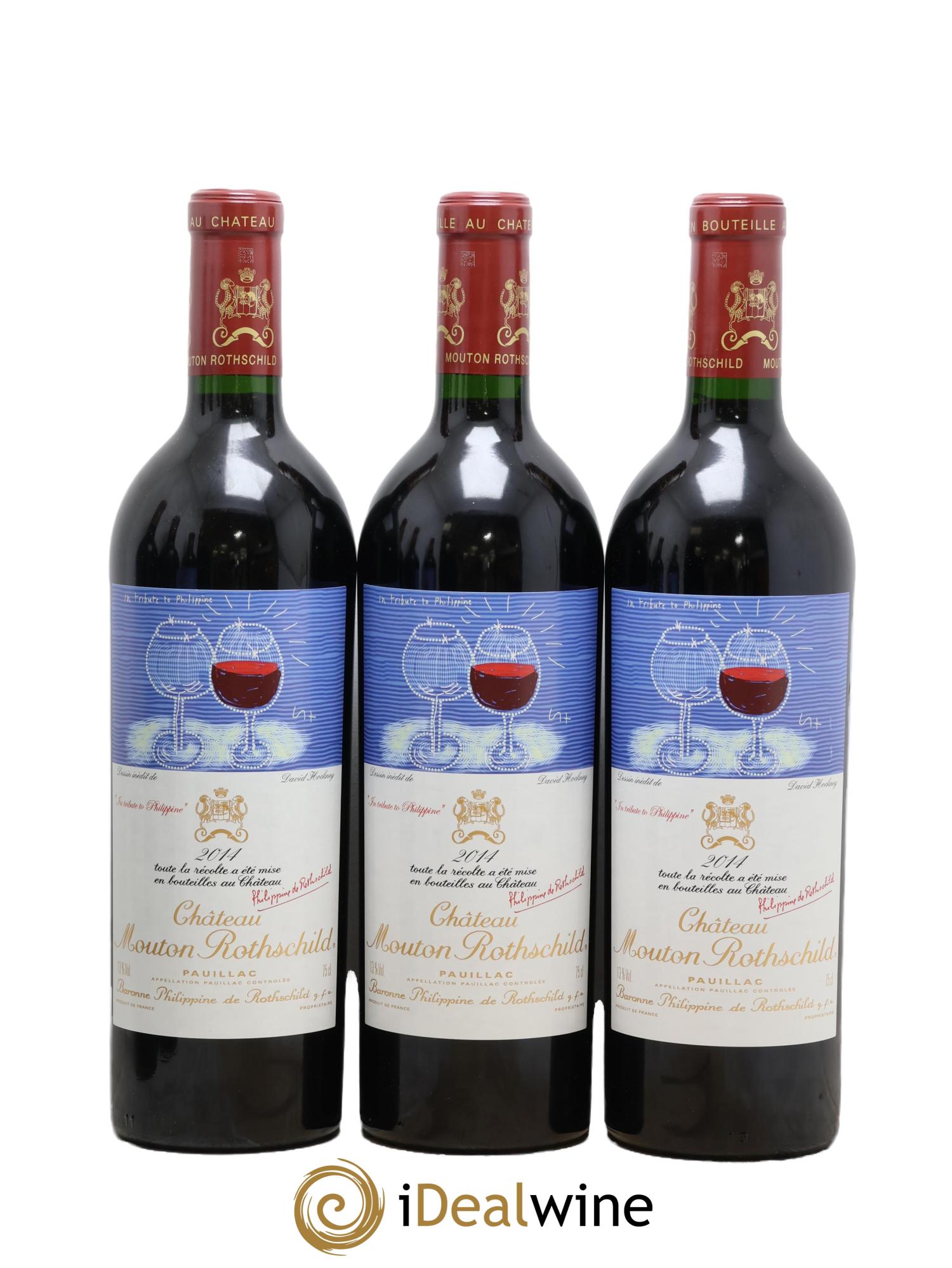 Château Mouton Rothschild 1er Grand Cru Classé 2014 - Lot de 6 bouteilles - 1