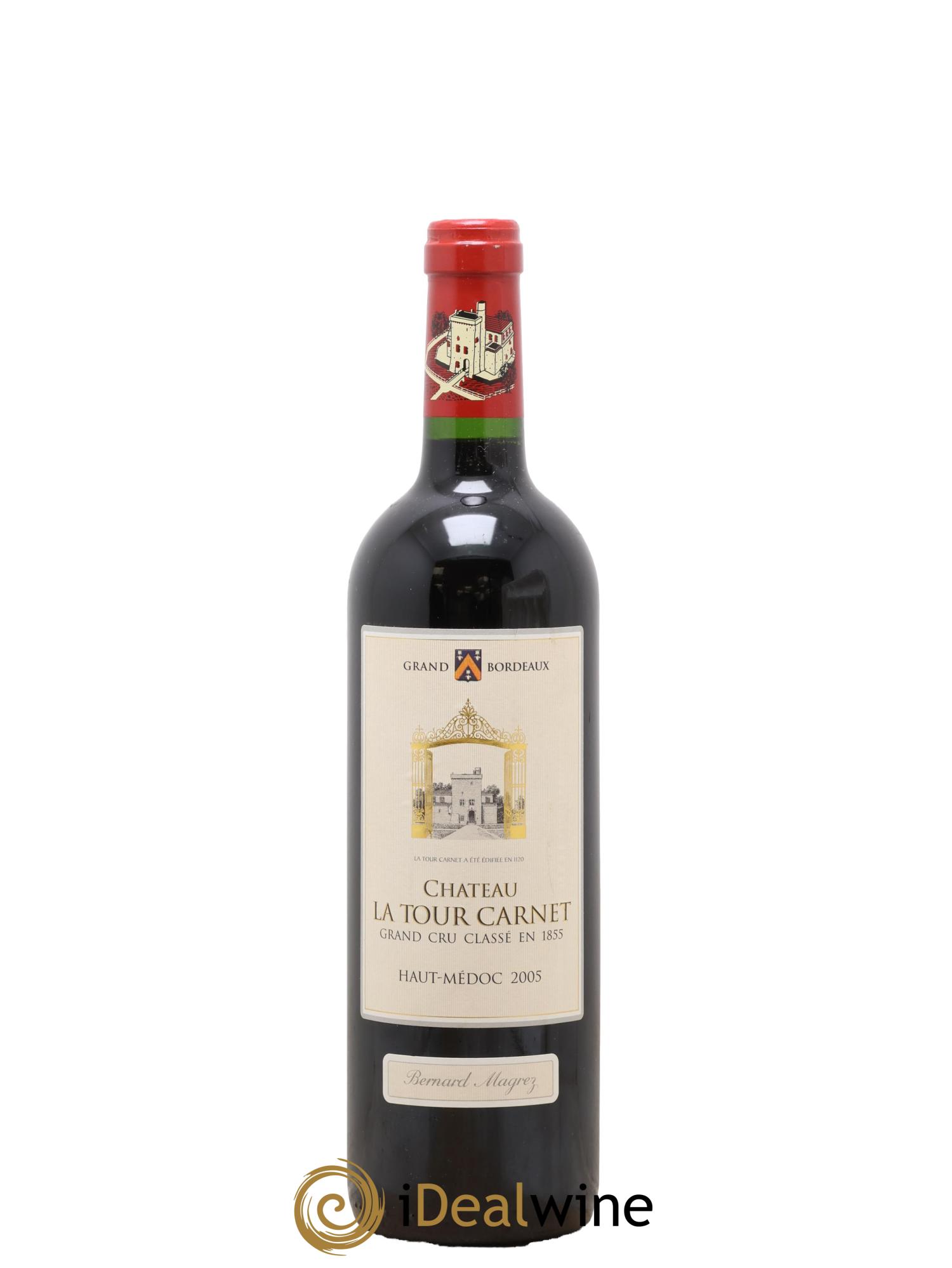 Château la Tour Carnet 4ème Grand Cru Classé 2005 - Lot de 1 bouteille - 0