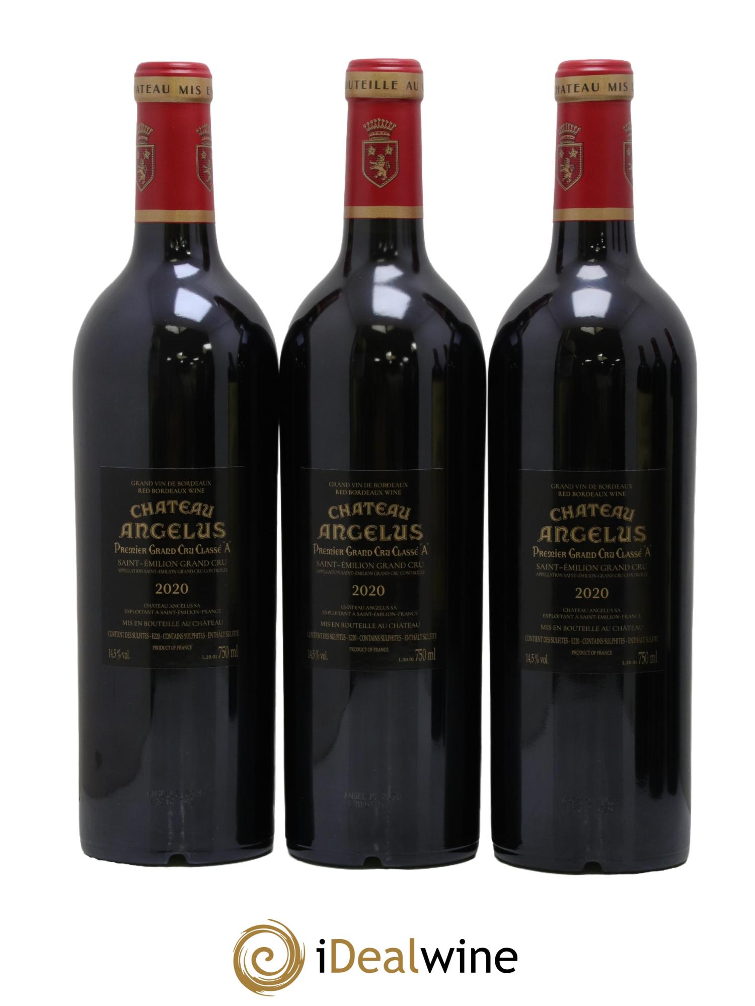 Château Angélus 1er Grand Cru Classé A  2020 - Posten von 6 Flaschen - 4