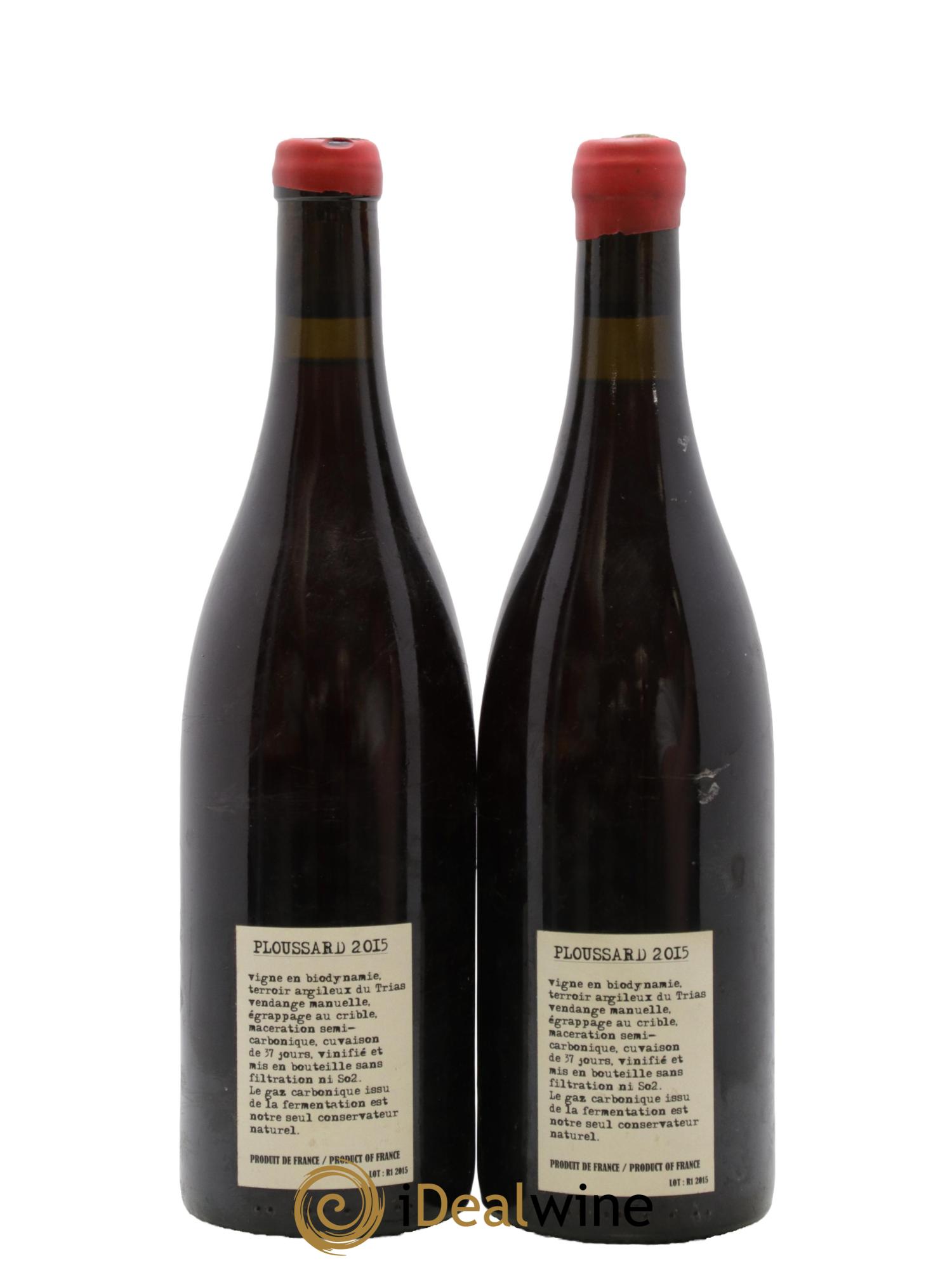 Arbois  Ploussard Adeline Houillon & Renaud Bruyère 2015 - Lot de 2 bouteilles - 1