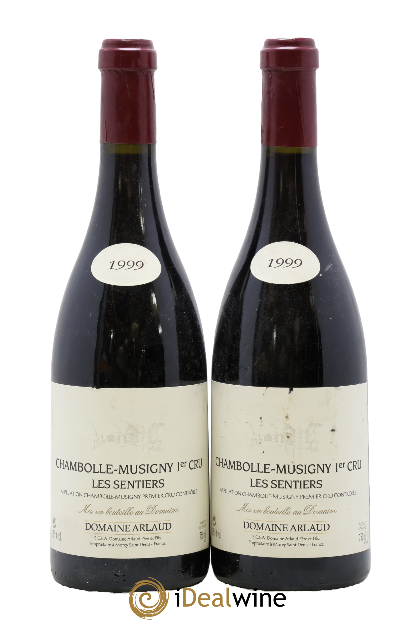 Chambolle-Musigny 1er Cru Les Sentiers Arlaud 1999 - Posten von 2 Flaschen - 0