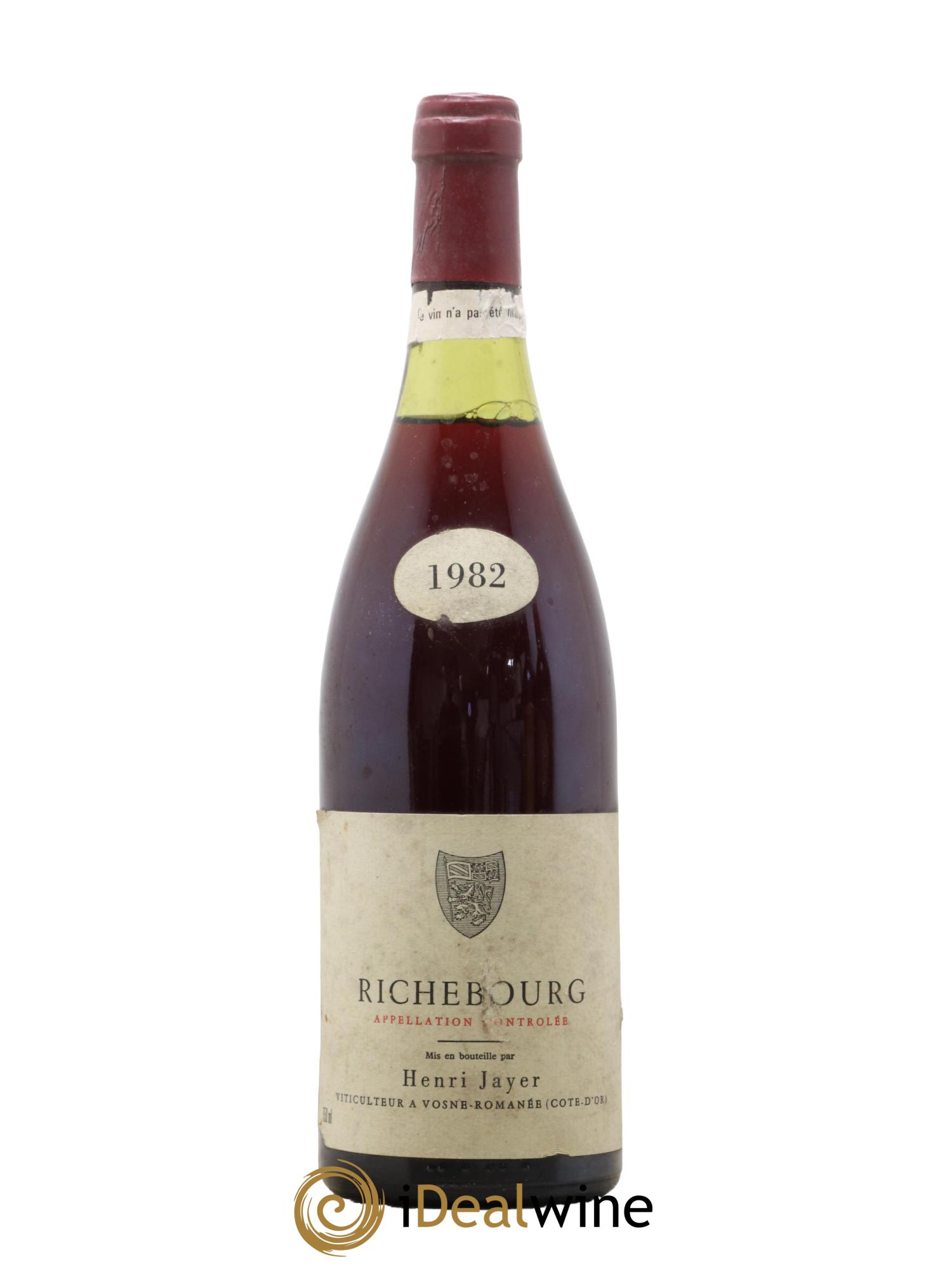 Richebourg Grand Cru Henri Jayer 1982 - Lot de 1 bouteille - 0