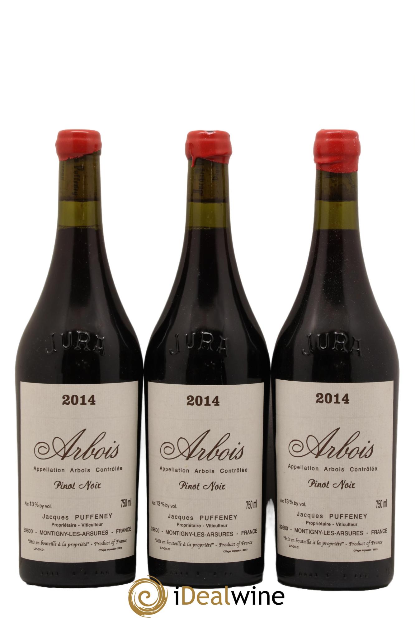 Arbois Pinot Noir Jacques Puffeney 2014 - Lotto di 3 bottiglie - 0
