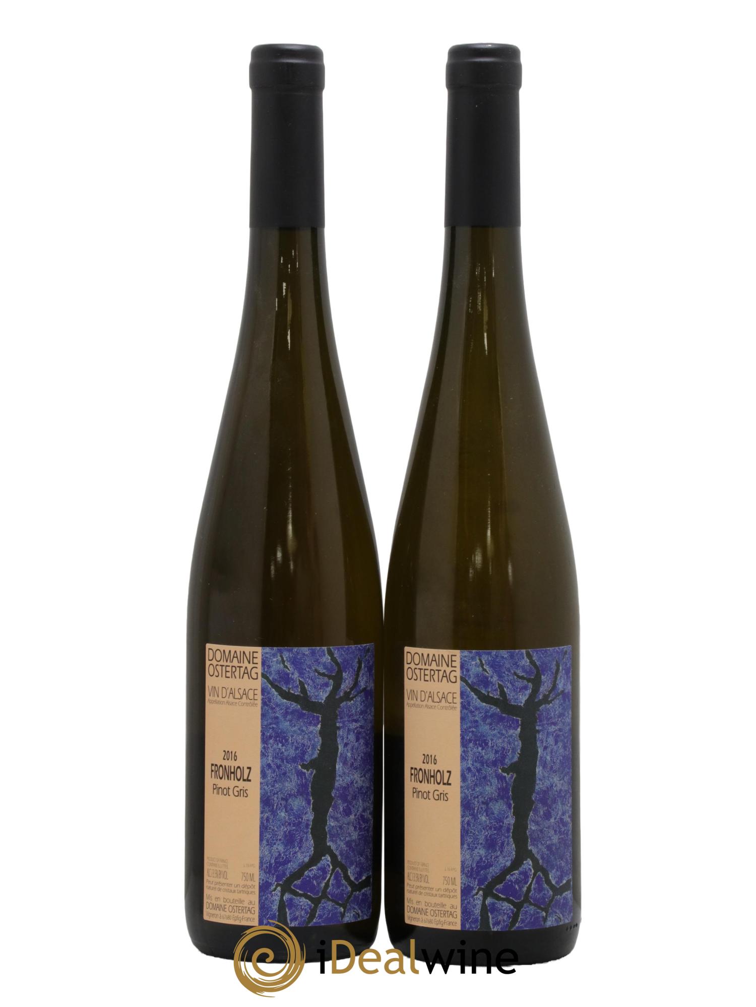 Alsace Pinot Gris Fronholz Ostertag (Domaine) 2016 - Lot of 2 bottles - 0