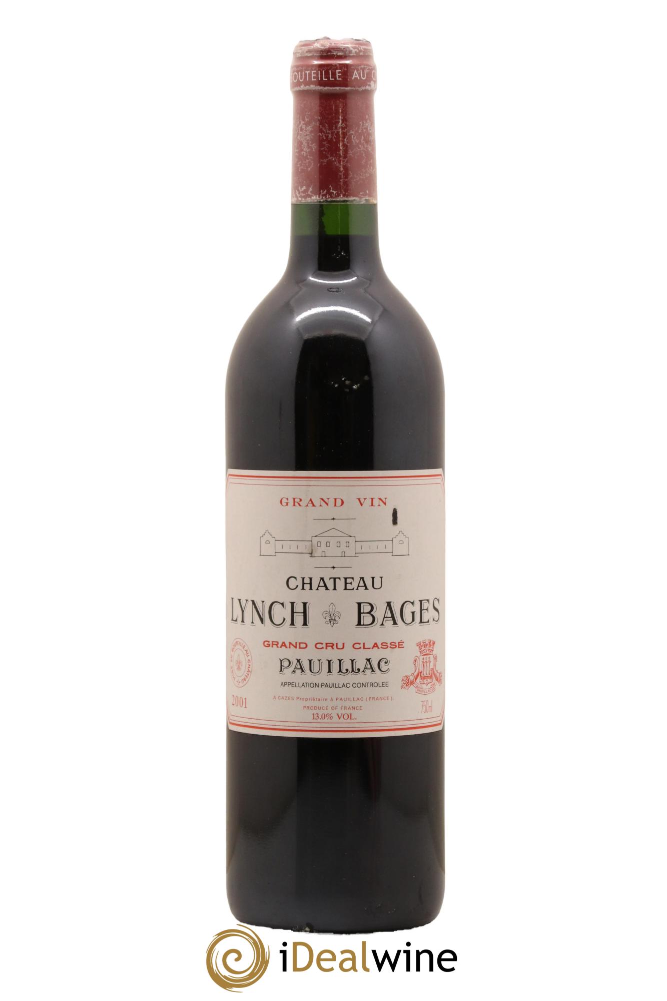 Château Lynch Bages 5ème Grand Cru Classé 2001 - Lot de 1 bouteille - 0