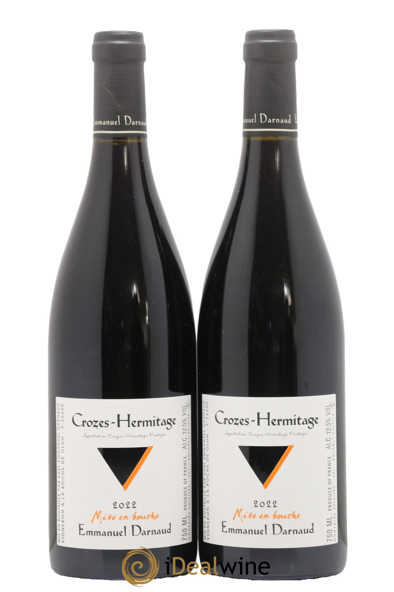 Crozes-Hermitage Mise en Bouche Emmanuel Darnaud 2022 - Lotto di 2 bottiglie - 0