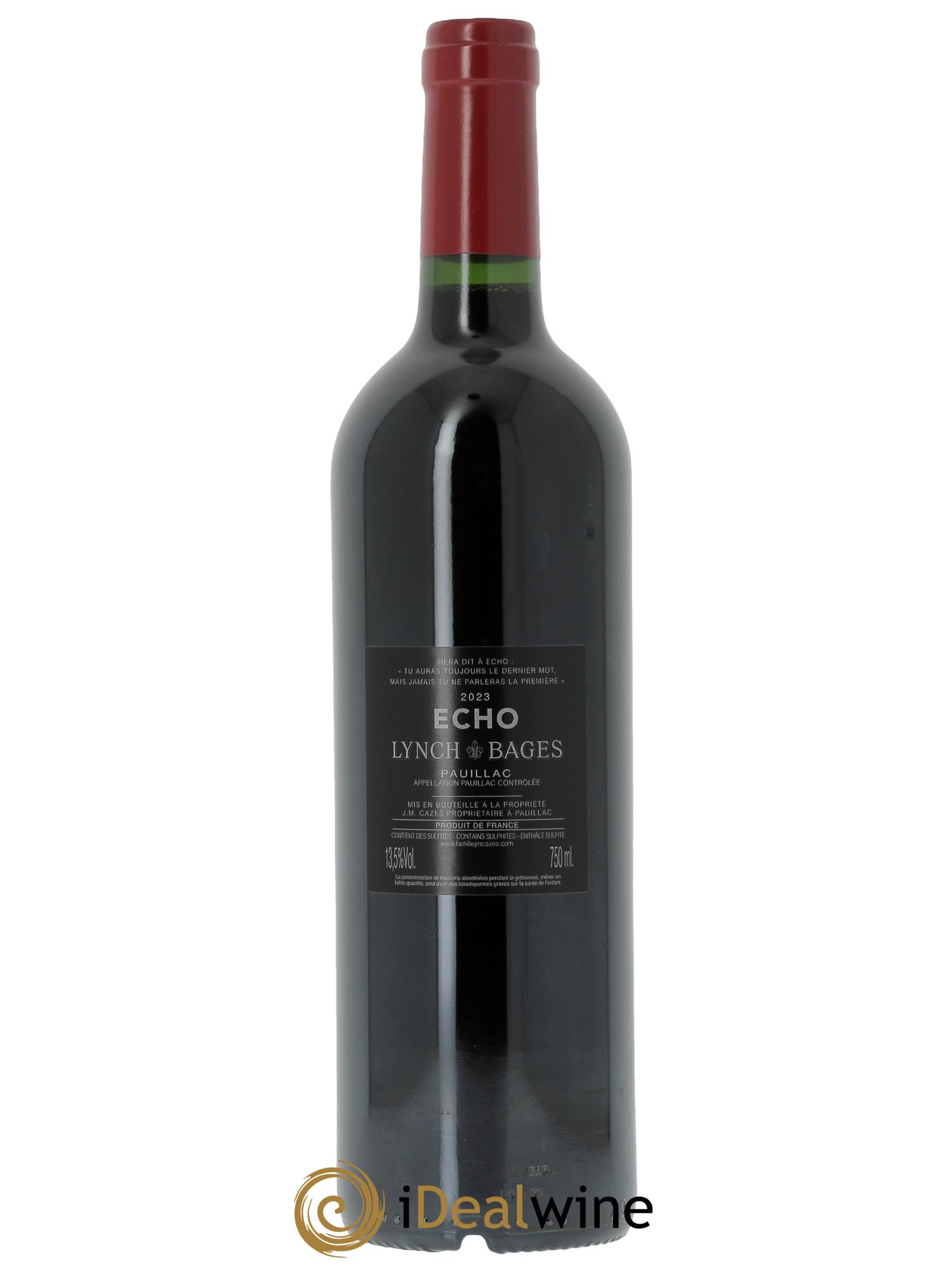 Echo de Lynch Bages Second Vin (CBO à partir de 6 bts) 2023 - Lot de 1 bouteille - 1
