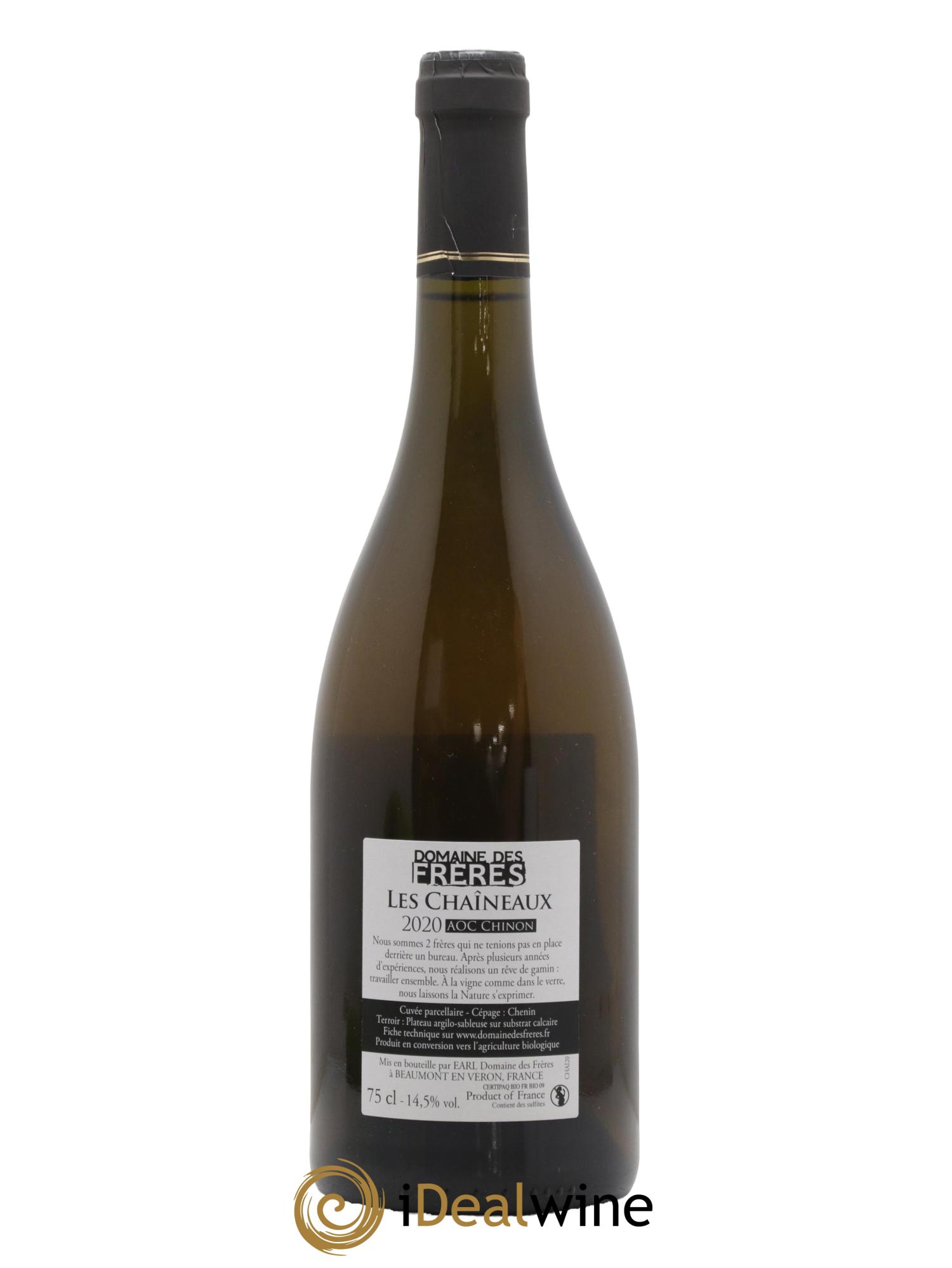Chinon Les Chaineaux Domaine des Freres 2020 - Lot de 1 bouteille - 1