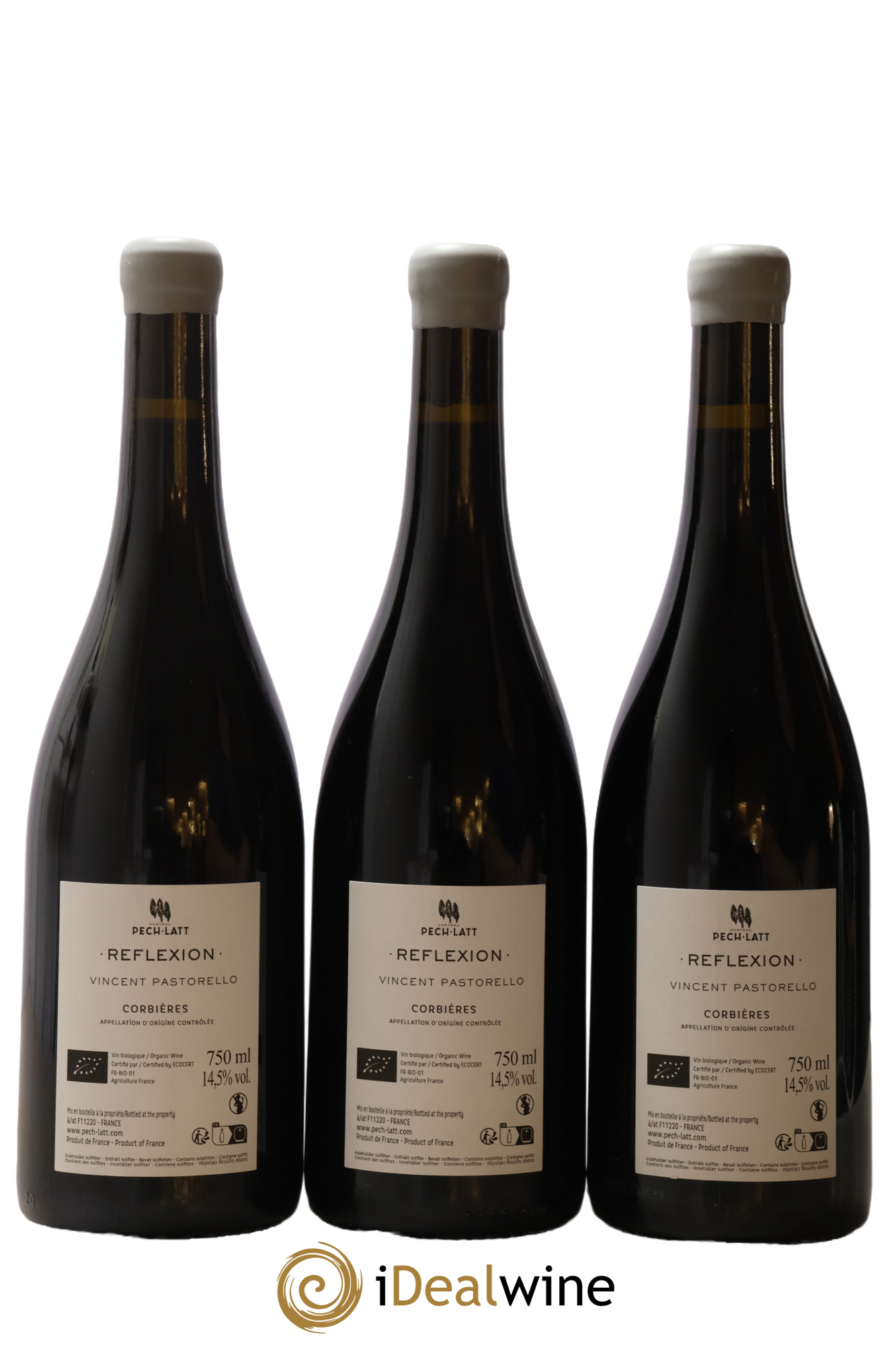 Corbières Reflexion Château Pech Latt 2022 - Lot de 3 bouteilles - 1