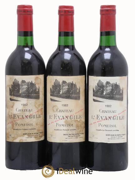Château l' Évangile 1982 - Lotto di 3 bottiglie - 0