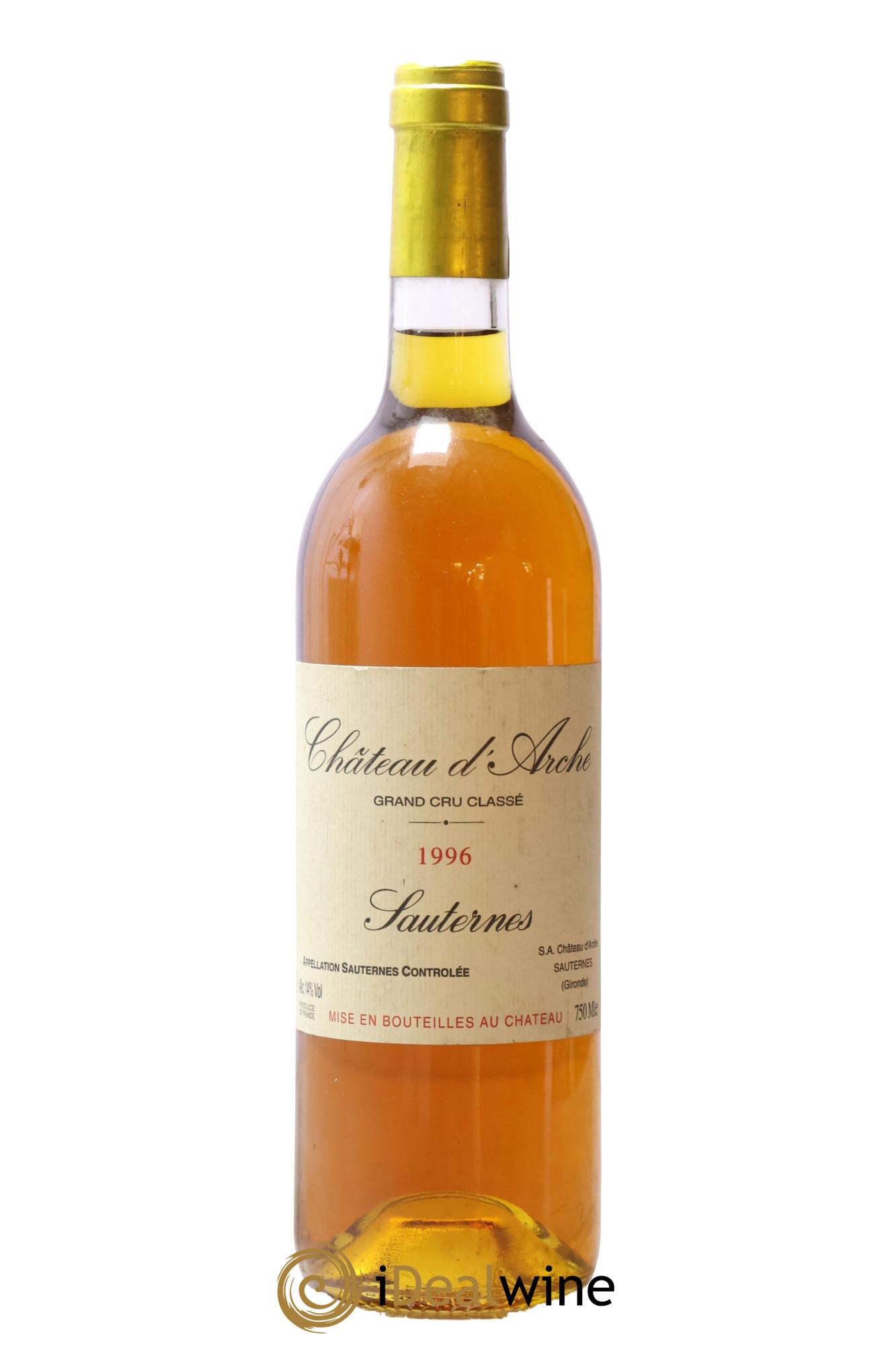 Château d' Arche 2ème Grand Cru Classé 1996 - Lot de 1 bouteille - 0
