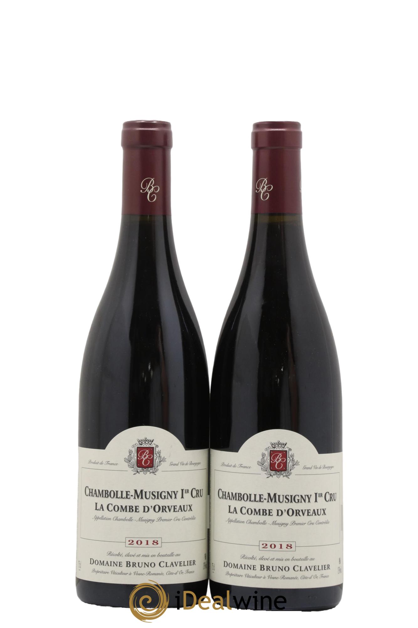 Chambolle-Musigny 1er Cru La Combe d'Orveaux Bruno Clavelier La Combe d'Orveaux Bruno Clavelier 2018 - Lot of 2 bottles - 0