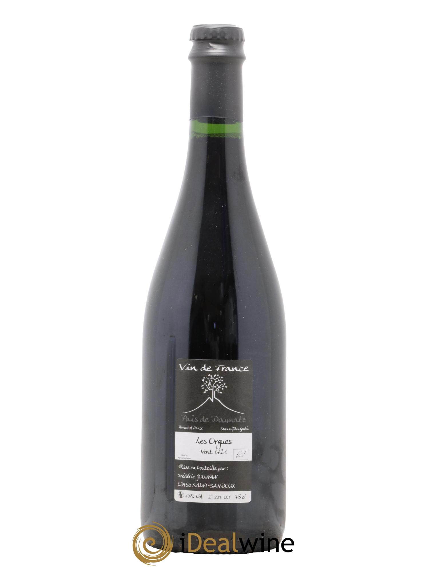 Vin de France Les Orgues Vignoble de l'Arbre Blanc 2017 - Lot de 1 bouteille - 1
