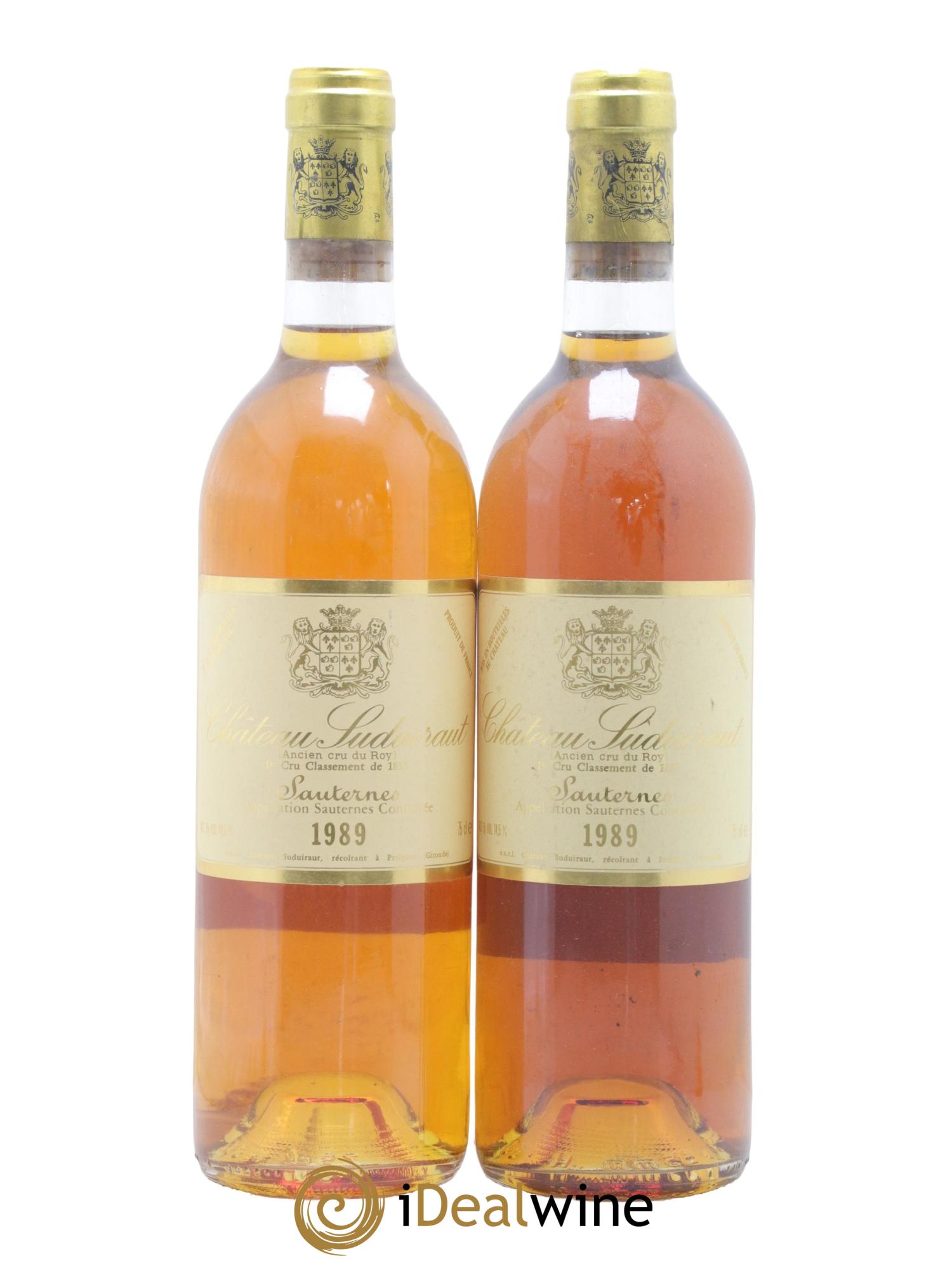 Château Suduiraut 1er Grand Cru Classé 1989 - Lot de 2 bouteilles - 0