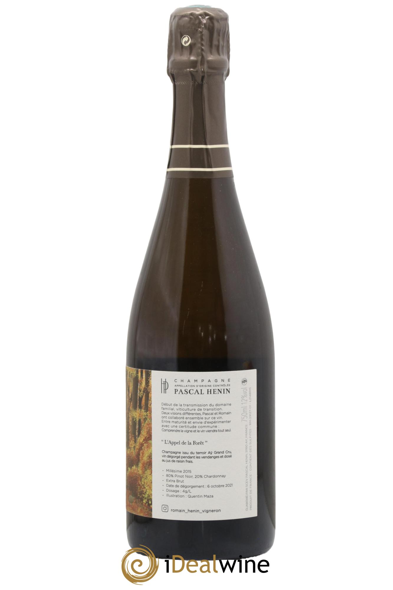 L'Appel de la Fôret Romain Henin - Lot of 1 bottle - 1