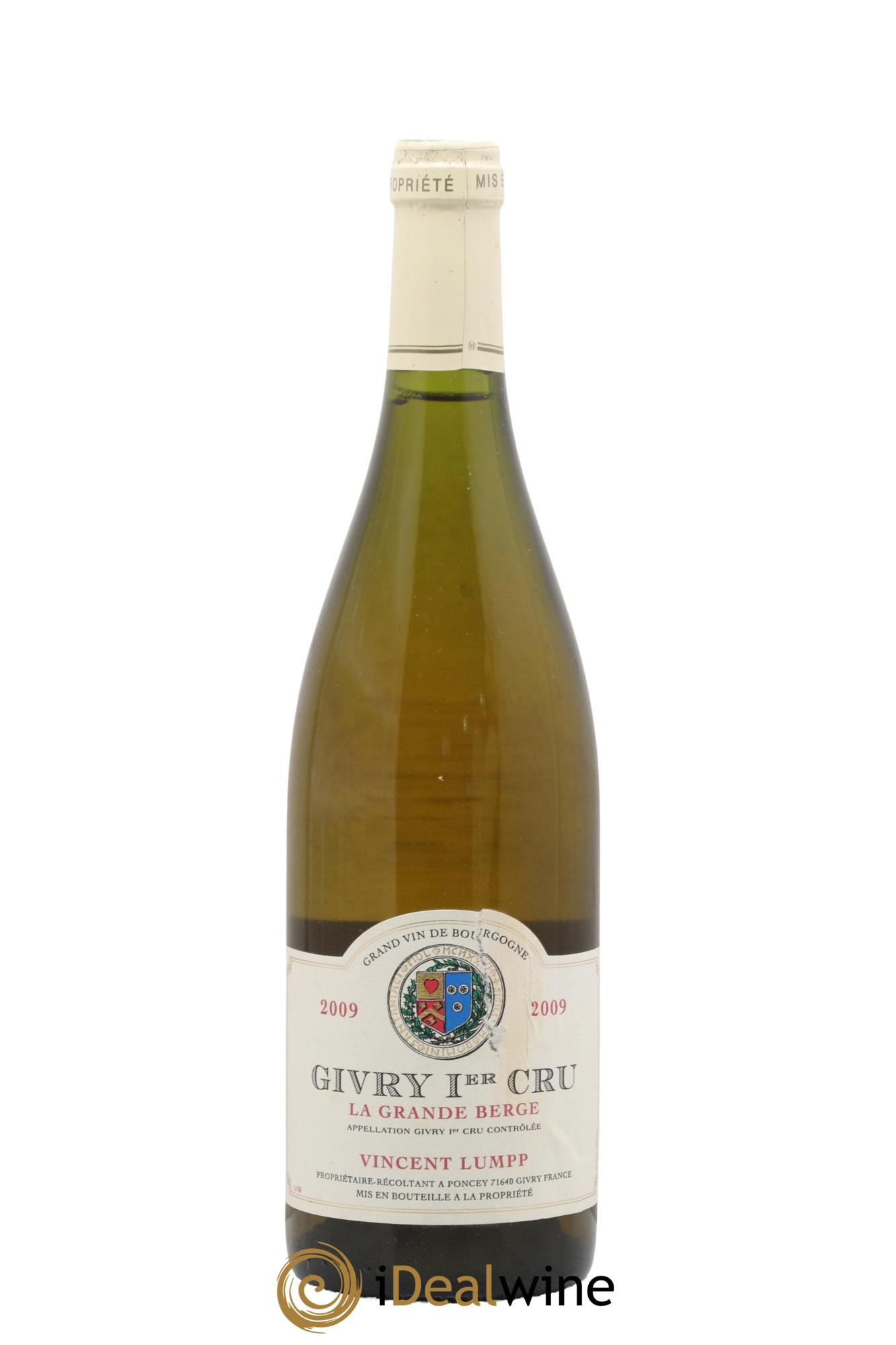 Givry 1er Cru La Grande Berge Vincent Lumpp 2009 - Posten von 1 Flasche - 0