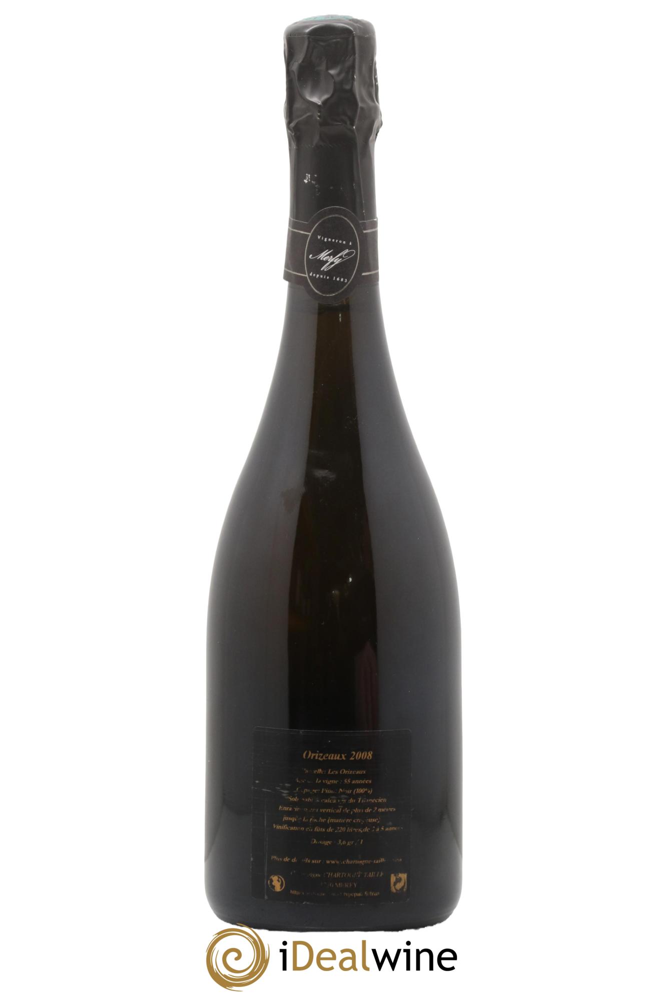 Les Orizeaux Chartogne-Taillet 2008 - Lot of 1 bottle - 1