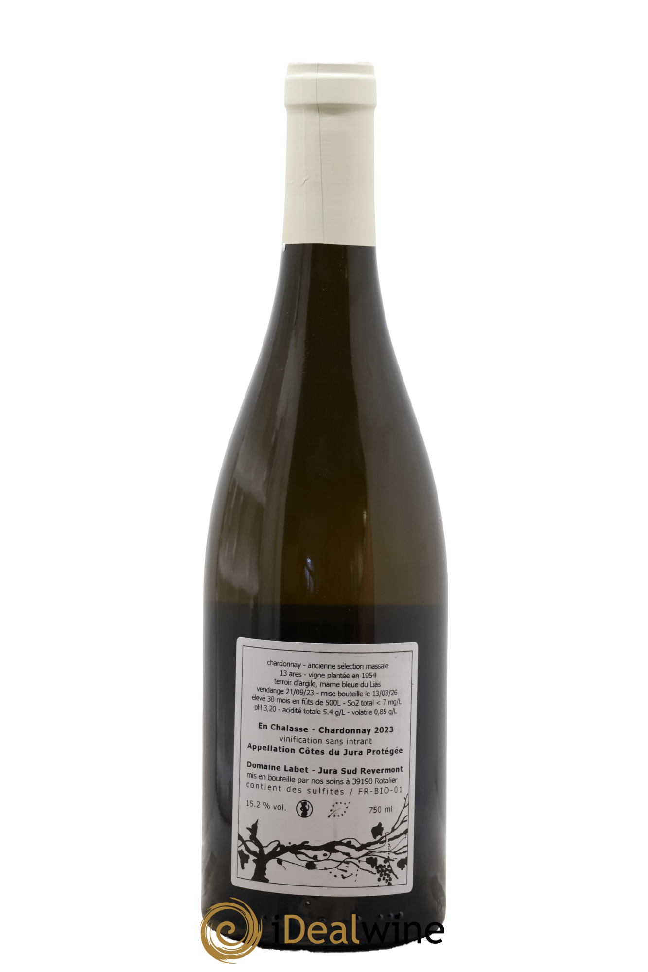 Côtes du Jura Chardonnay En Chalasse Vieilles Vignes Romain - Julien - Charline Labet 2023 - Lot of 1 bottle - 1