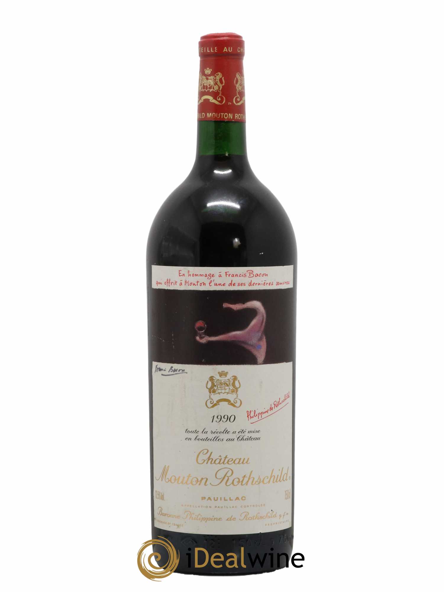 Château Mouton Rothschild 1er Grand Cru Classé 1990 - Lot de 1 magnum - 0