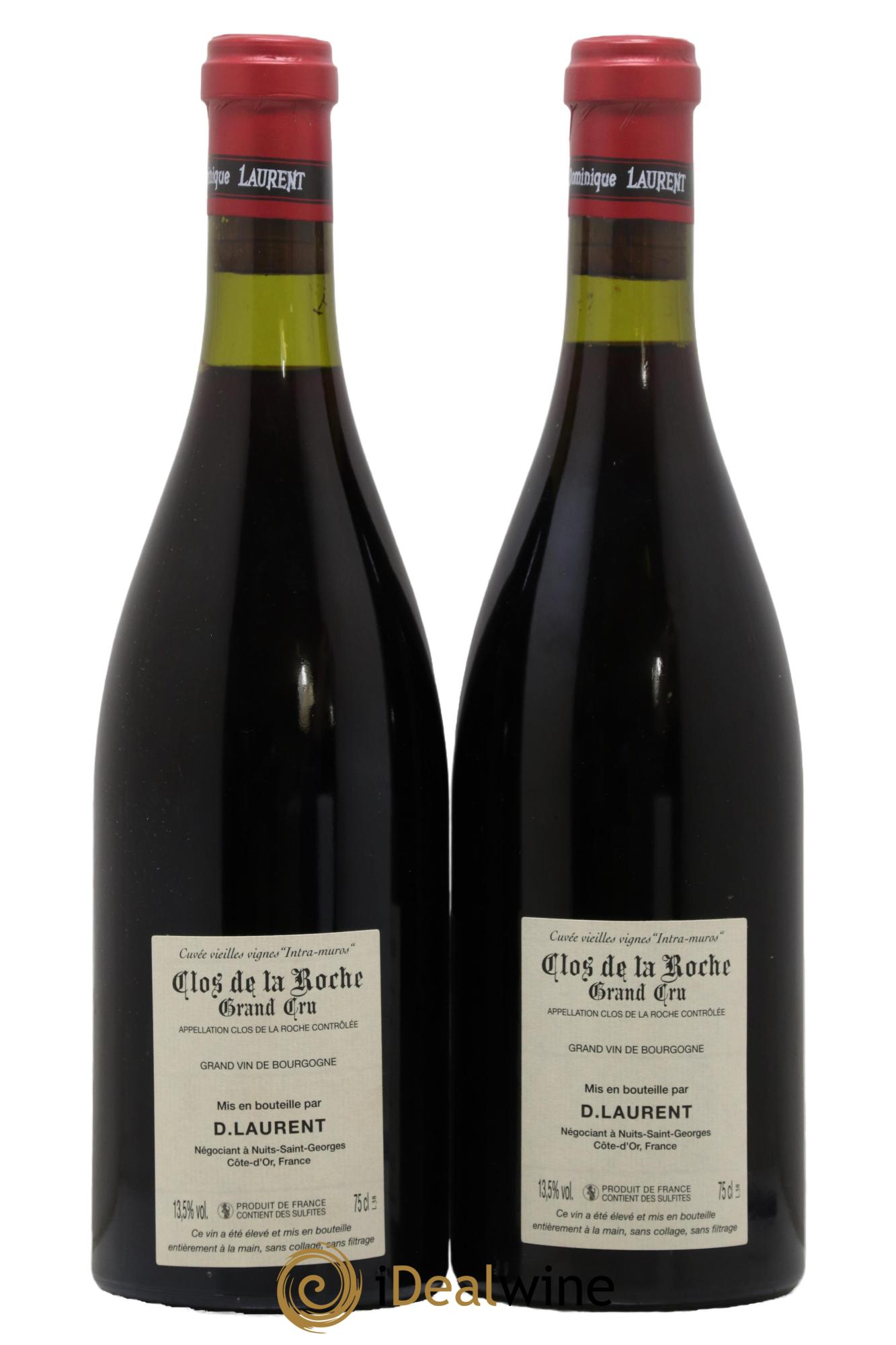 Clos de la Roche Grand Cru Vieilles vignes Intra-muros Dominique Laurent 2006 - Lotto di 2 bottiglie - 1