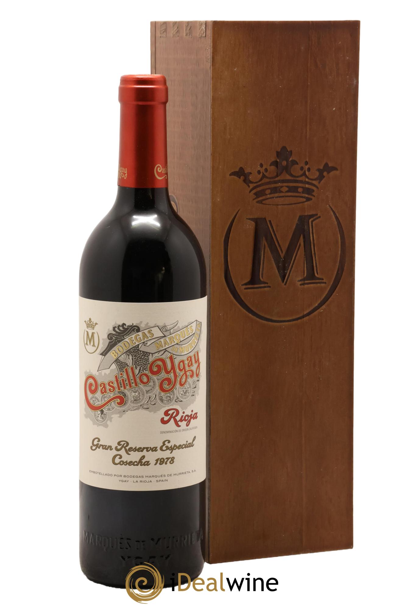 Rioja DOCA Castillo Ygay Gran Reserva Especial Marqués de Murrieta 1978 - Lot de 1 bouteille - 0