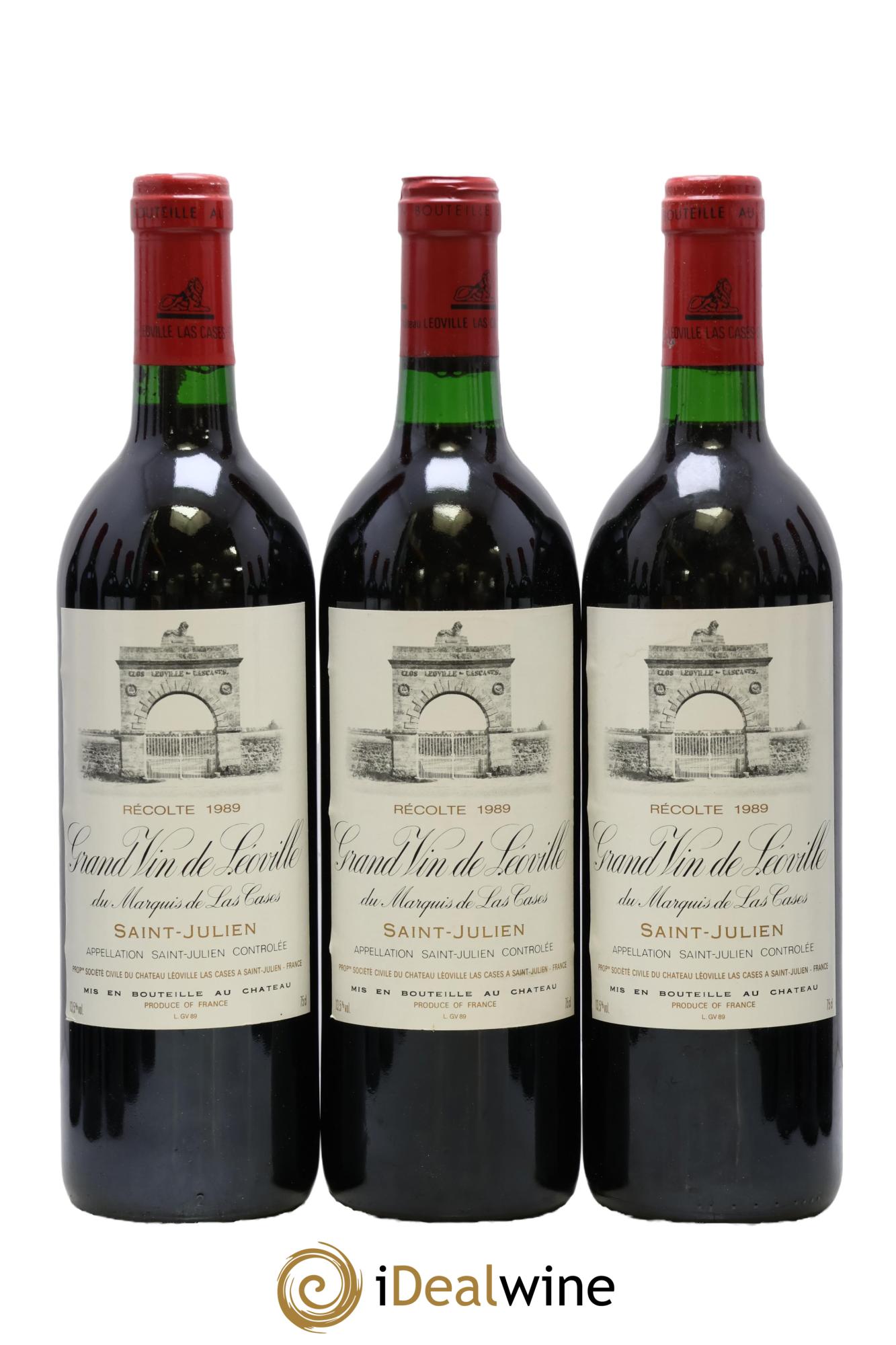 Château Léoville Las Cases 2ème Grand Cru Classé 1989 - Lot de 12 bouteilles - 1