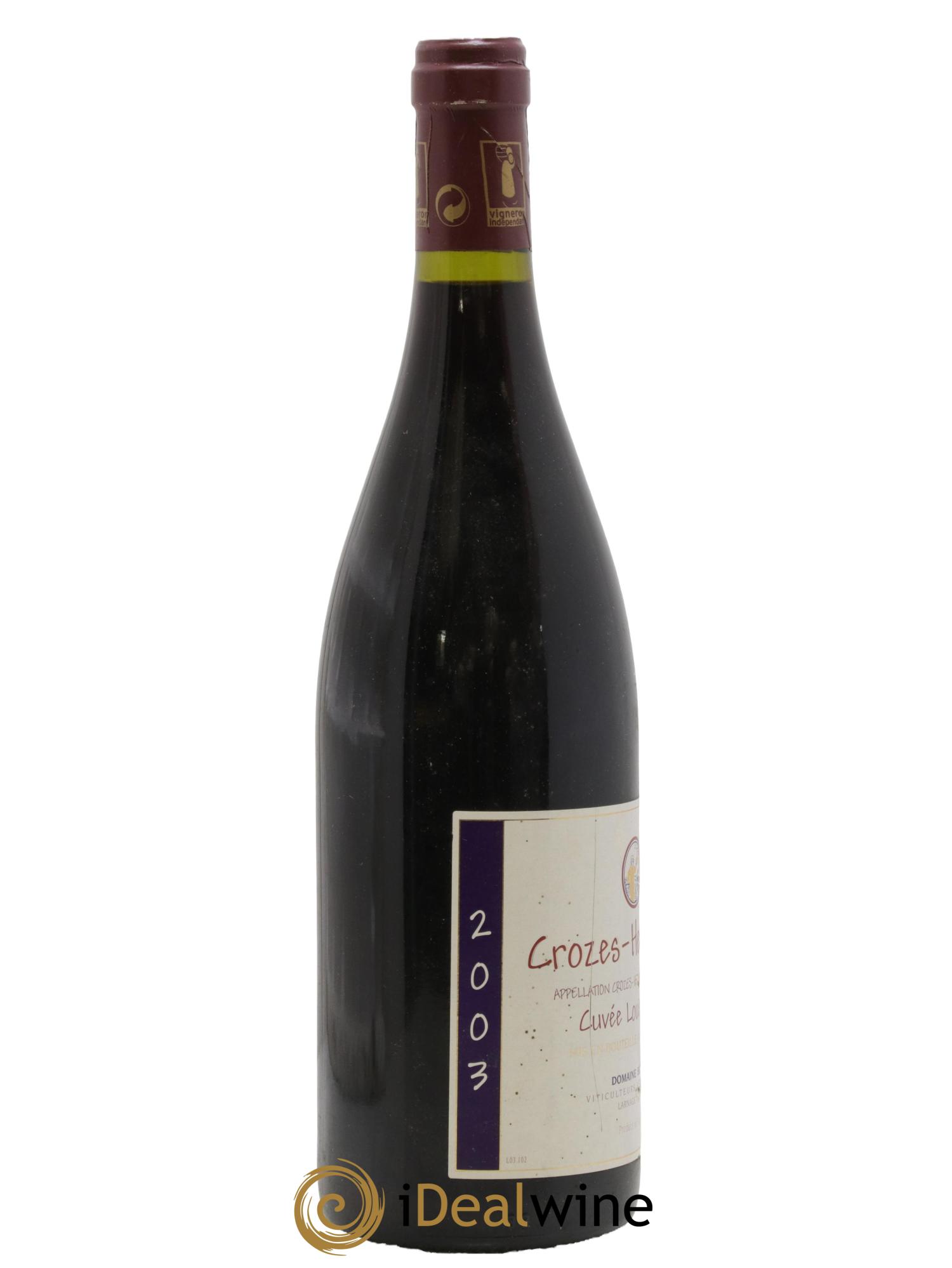 Crozes-Hermitage Cuvée Louis Belle Domaine Belle 2003 - Lot de 1 bouteille - 1