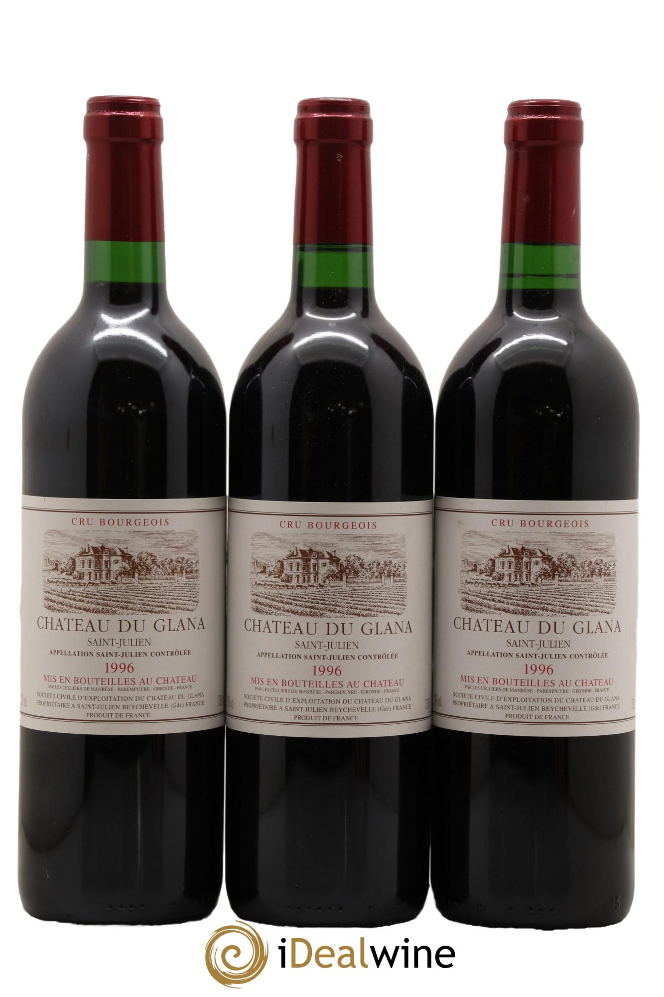 Château du Glana 1996 - Lot de 3 bouteilles - 0