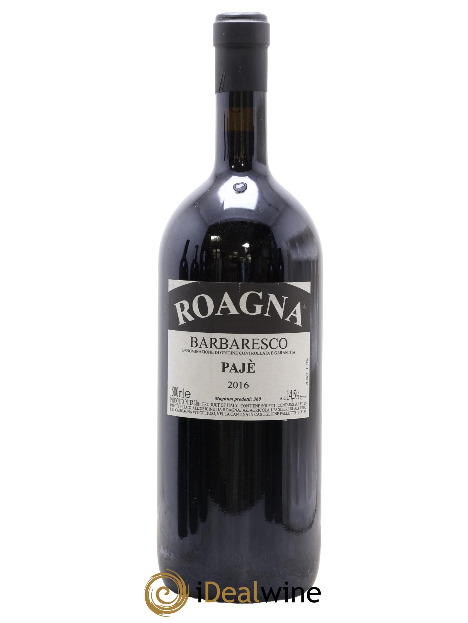 Barbaresco DOCG Pajè Roagna 2016 - Lotto di 1 magnum - 0