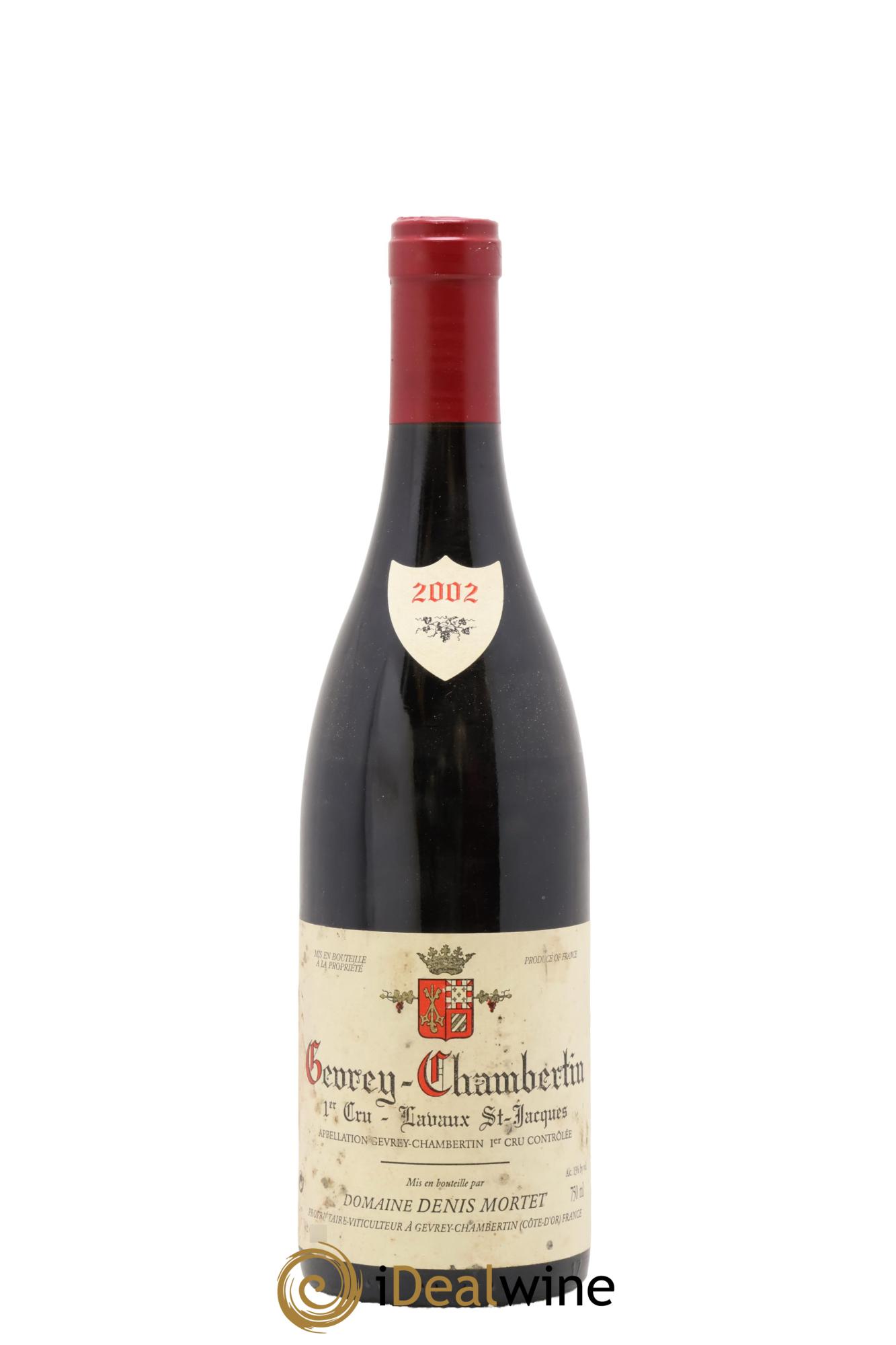 Gevrey-Chambertin 1er Cru Lavaux Saint Jacques Denis Mortet (Domaine) 2002 - Lot of 1 bottle - 0