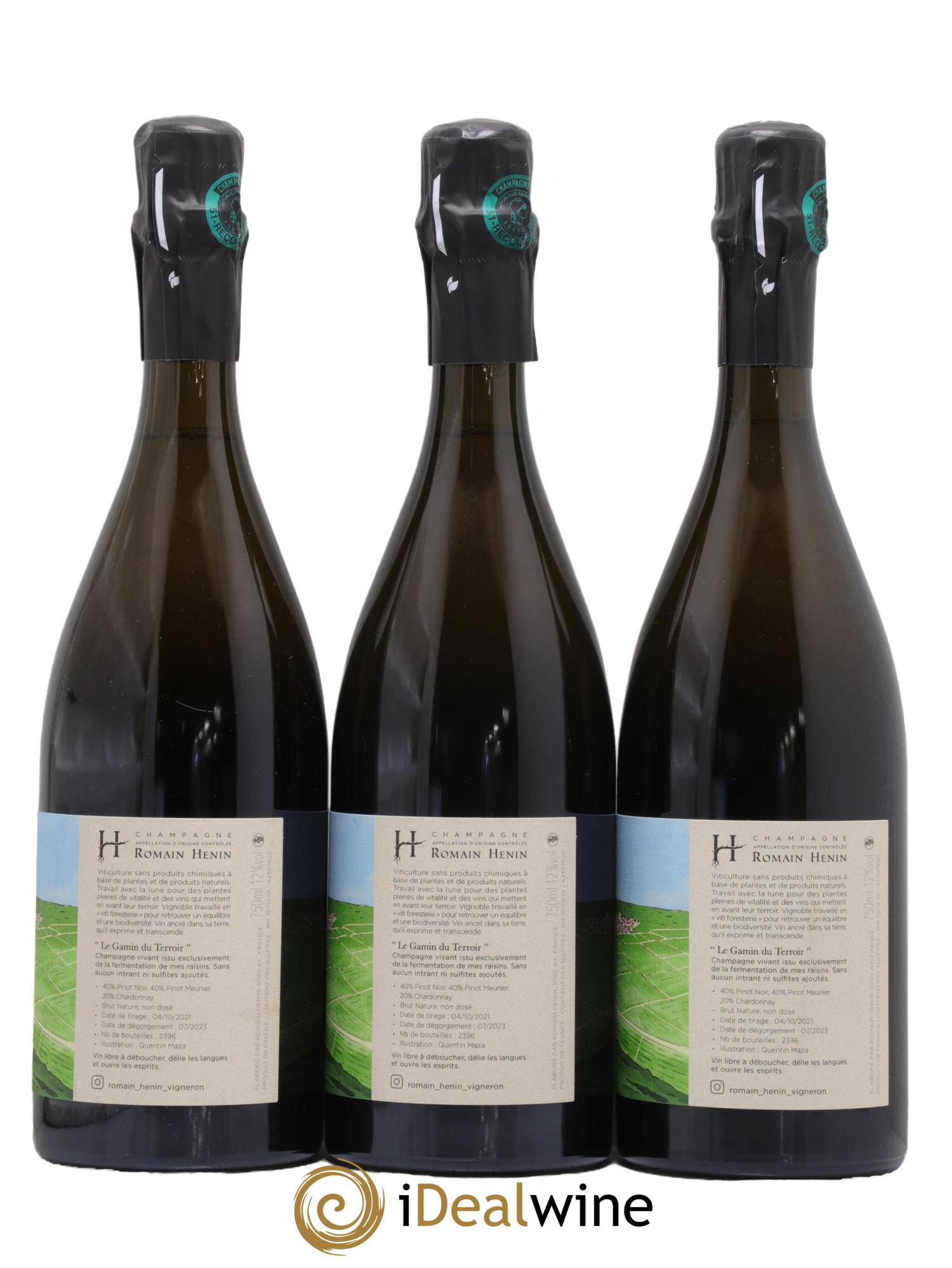 Gamin du Terroir Romain Henin  - Lot de 3 bouteilles - 1